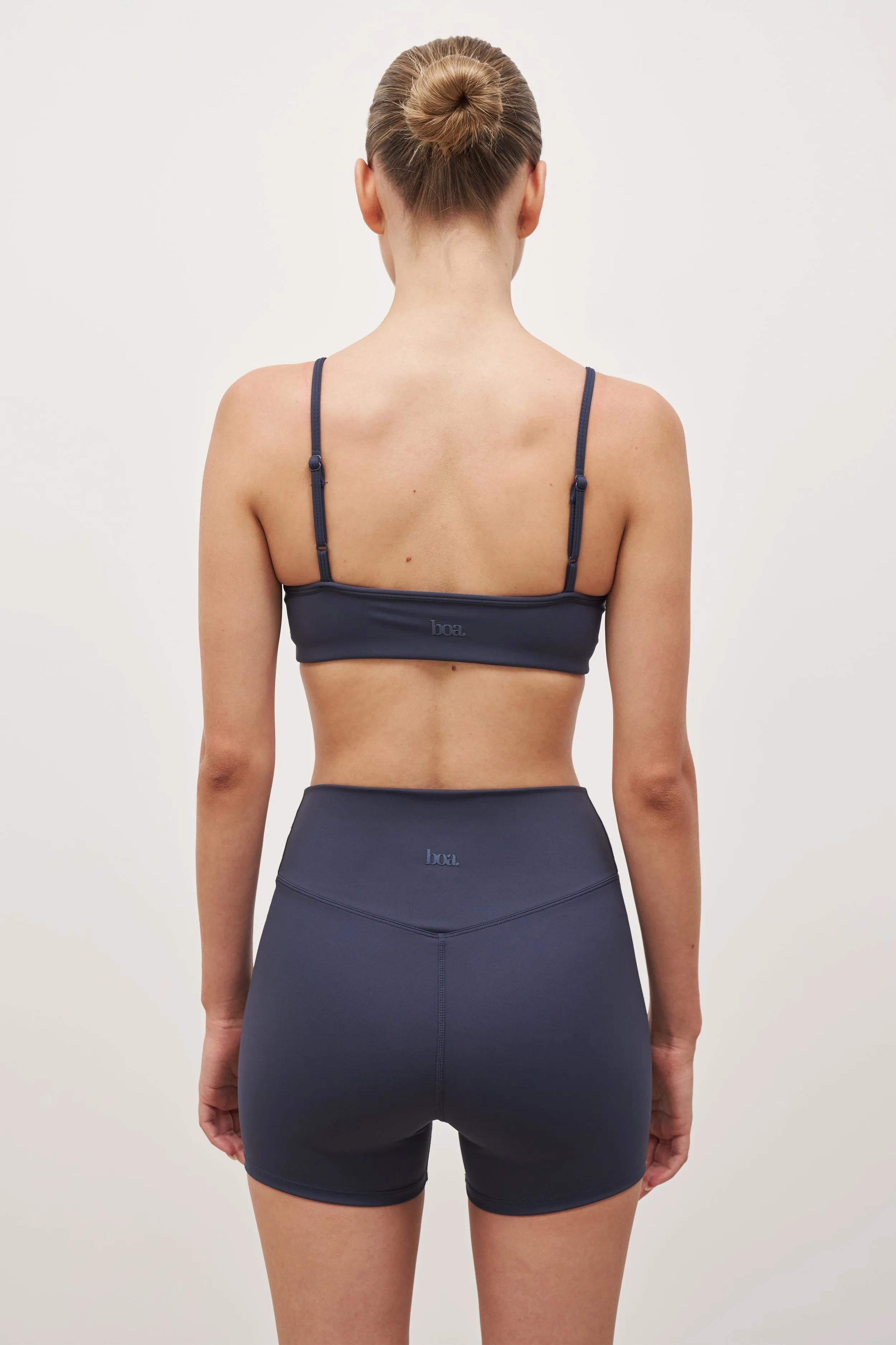 Base Sculpting Shorts - Midnight Blue Contrast Stitching