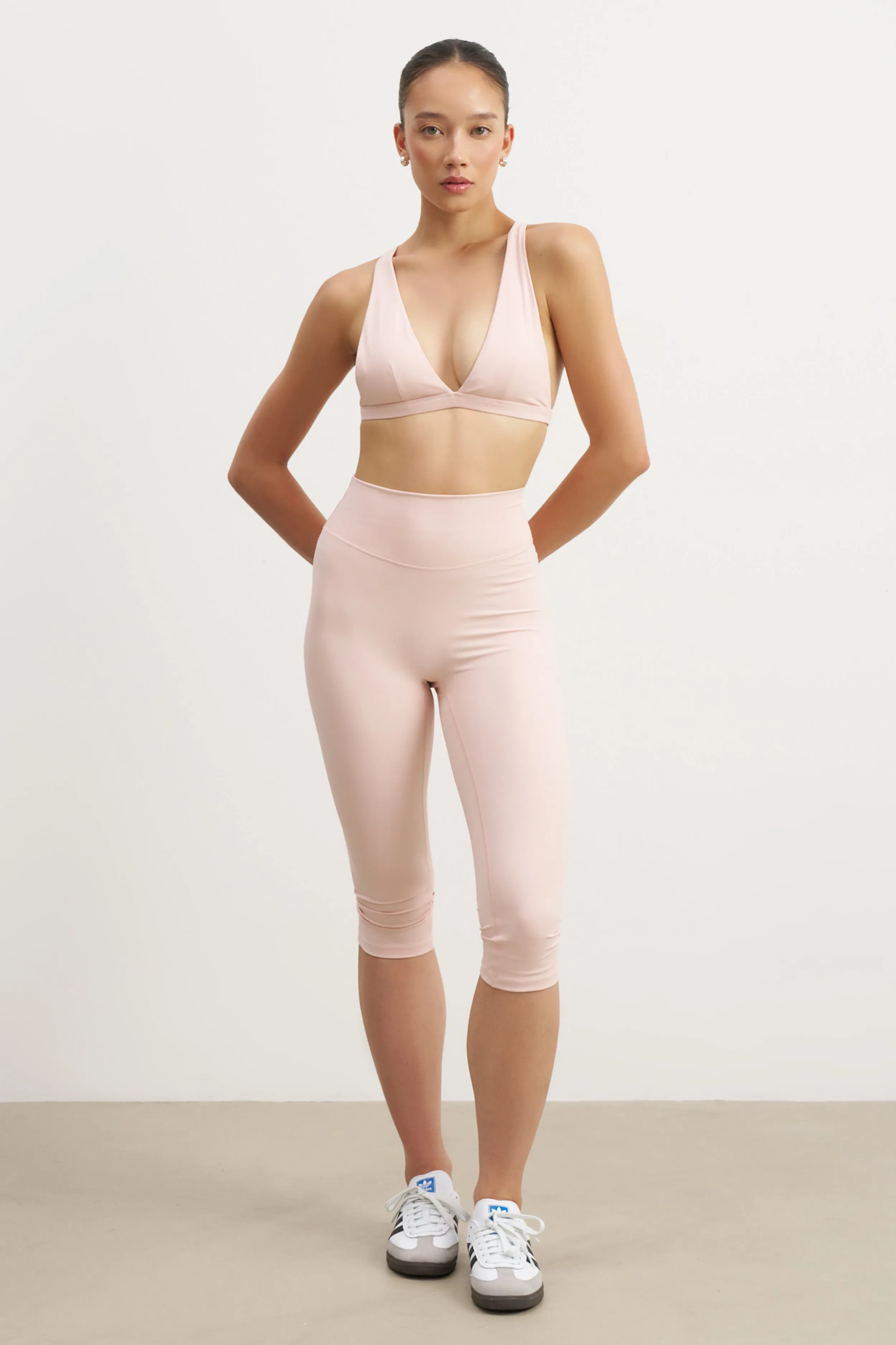 Quality control kids' Base Sculpting Triangle Bra - Marshmallow