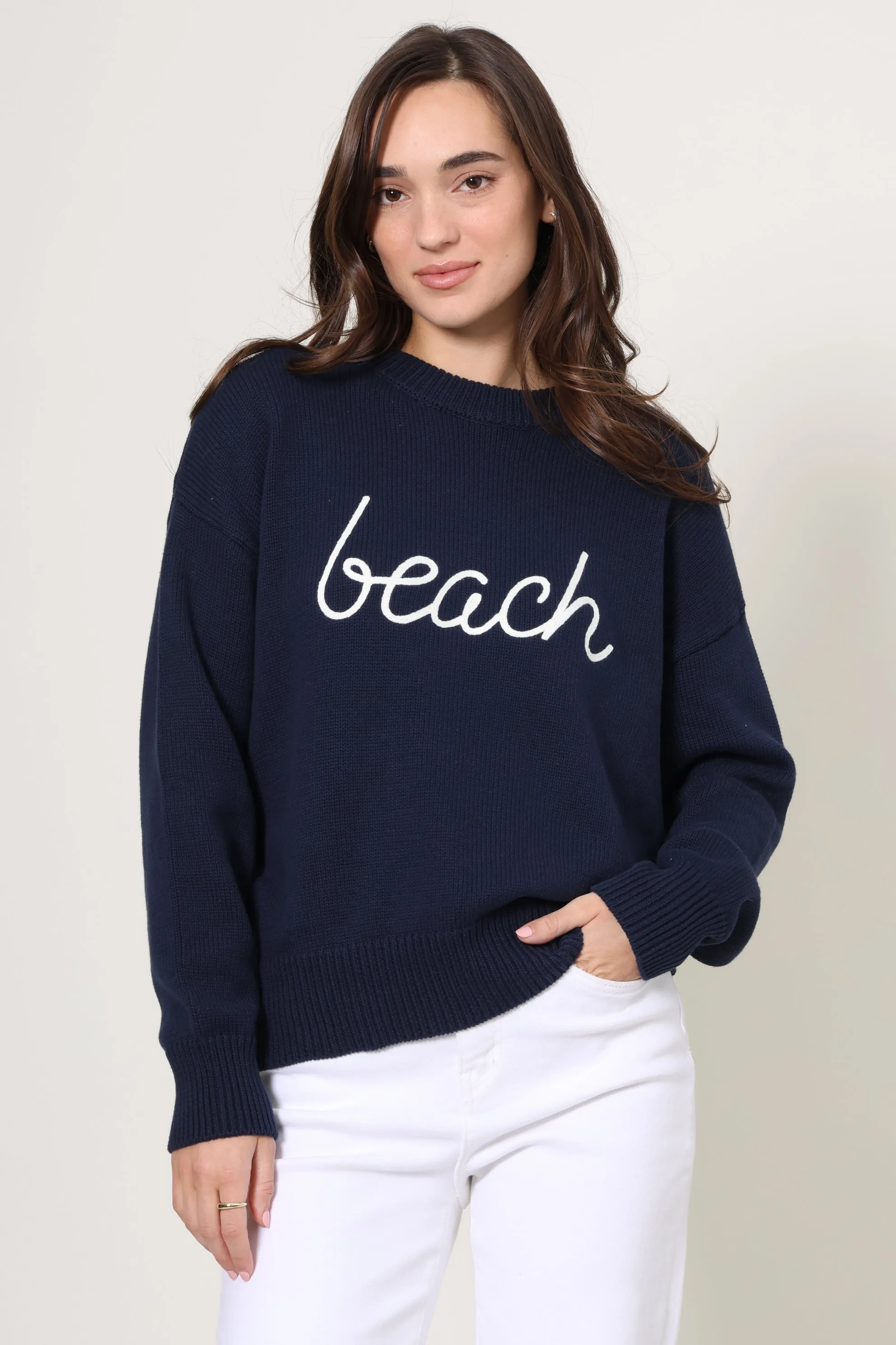 Ultra Soft Handfeel Beach Boyfriend Sweater