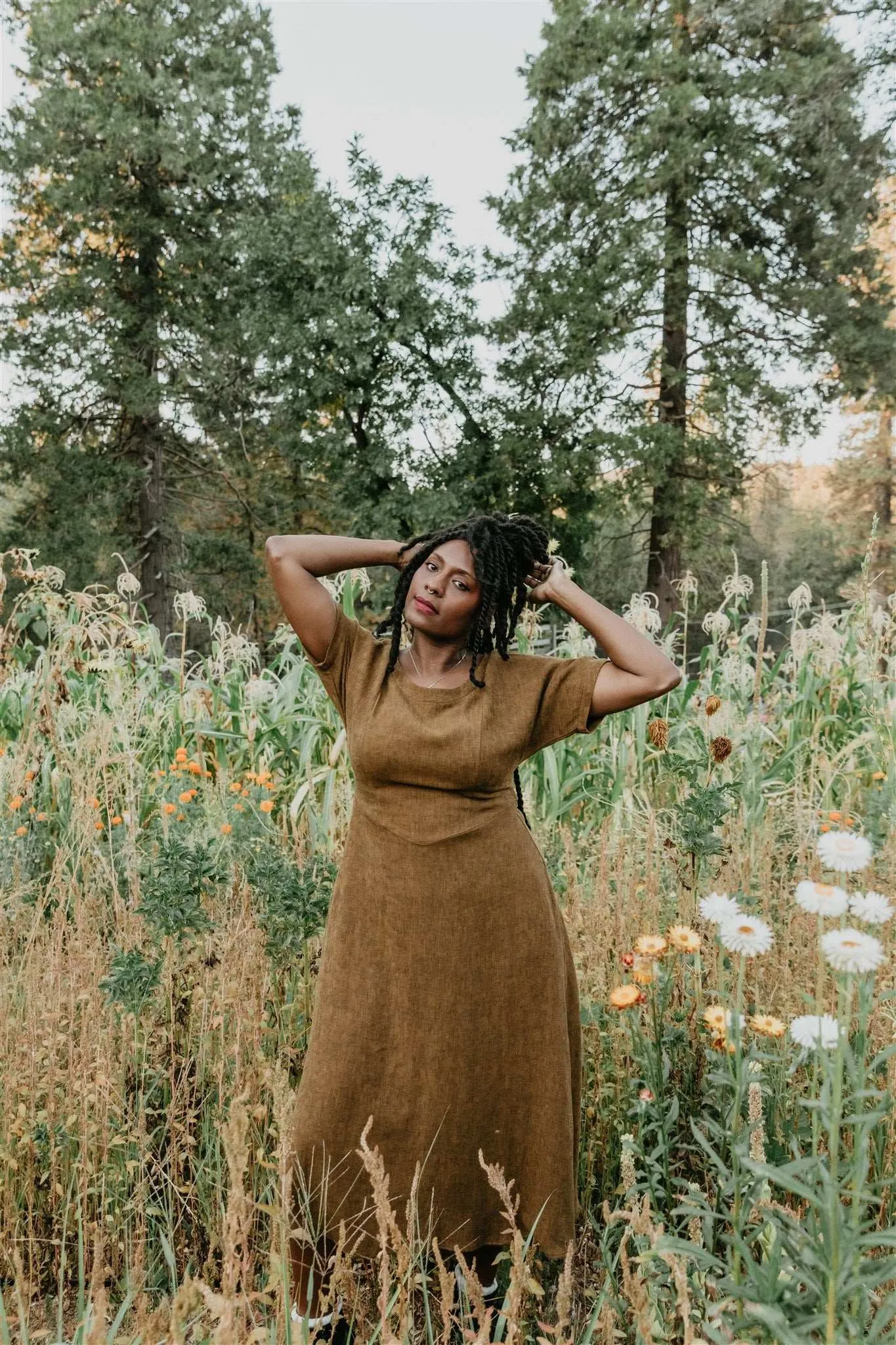 Easy Going Graceful Ease Bella Dress in Golden Checker