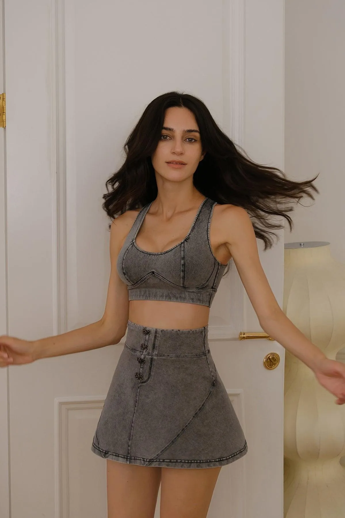 Smooth Look Beyond Denim Skirt