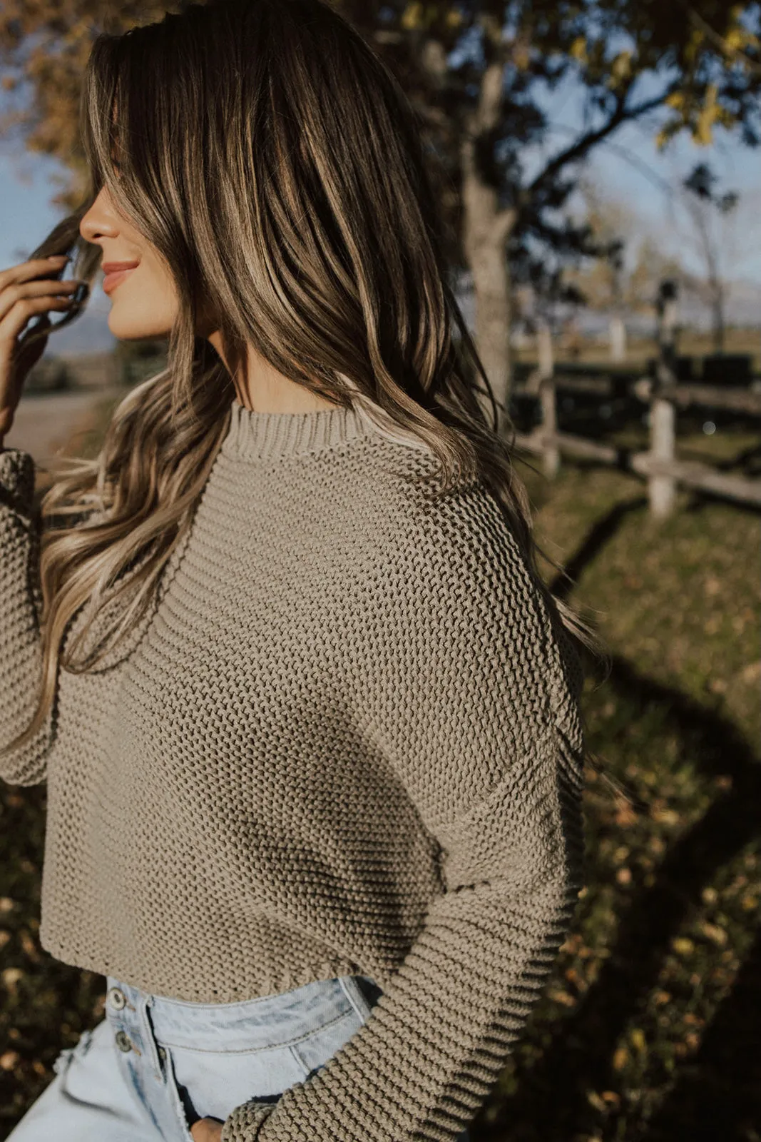 Ergonomic Shoulder Cut Cooper Knit Sweater - FINAL SALE