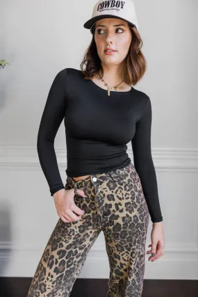 Blackout Seamless High Neck Top NonSlip Grip Tape