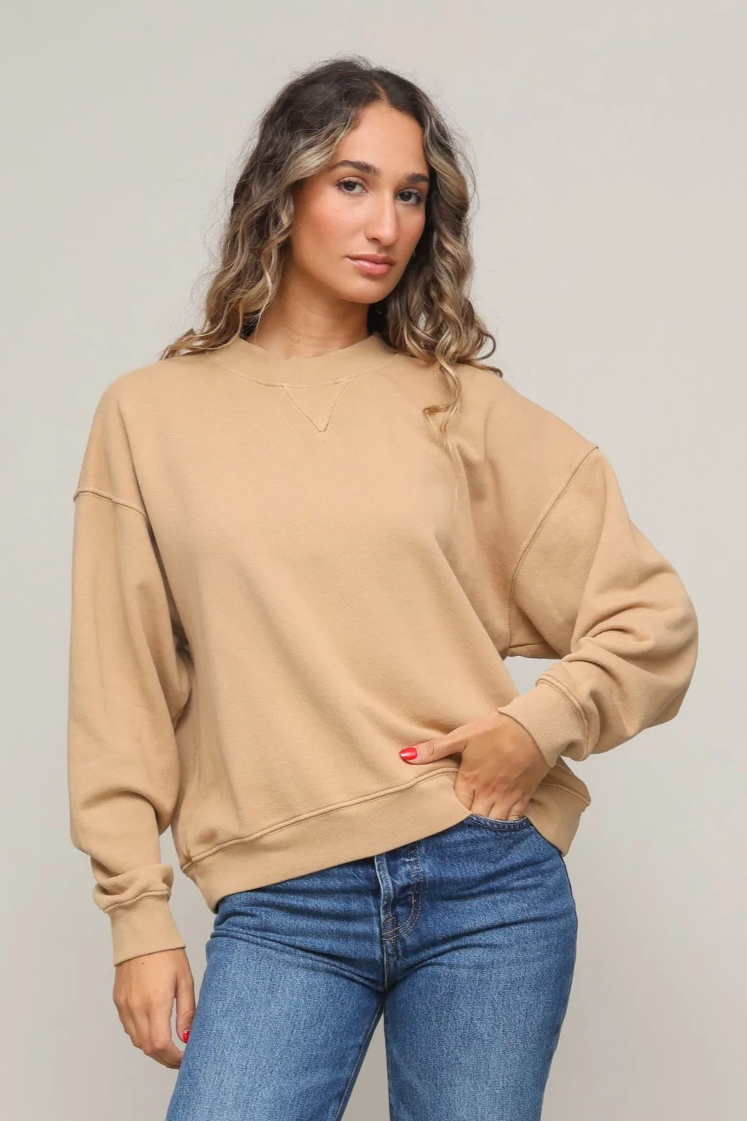 Blake French Terry Sweatshirt AbrasionResistantFabric FlexibleElasticatedEdging