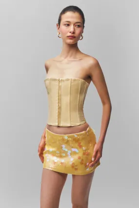 Satin Corset Air Permeable Cloth