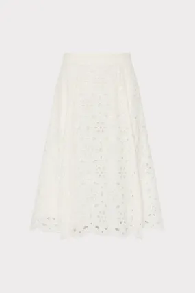 Noella Floral Eyelet Skirt NonSlipGrip Practical Comfort