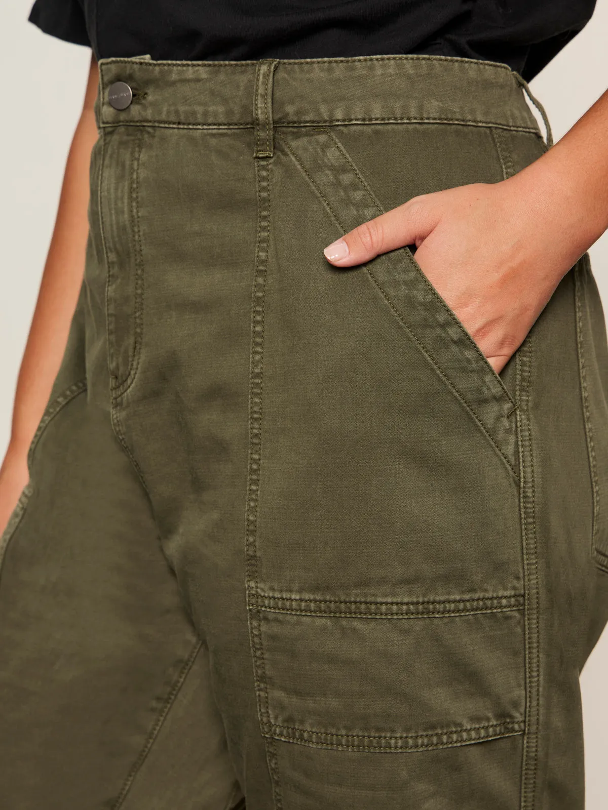 NoiseReducingFabric Boyfriend Utility Pant Kalamata Extended Sizing