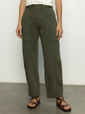 Chic Wear StretchMaterial Boyfriend Utility Pant Kalamata