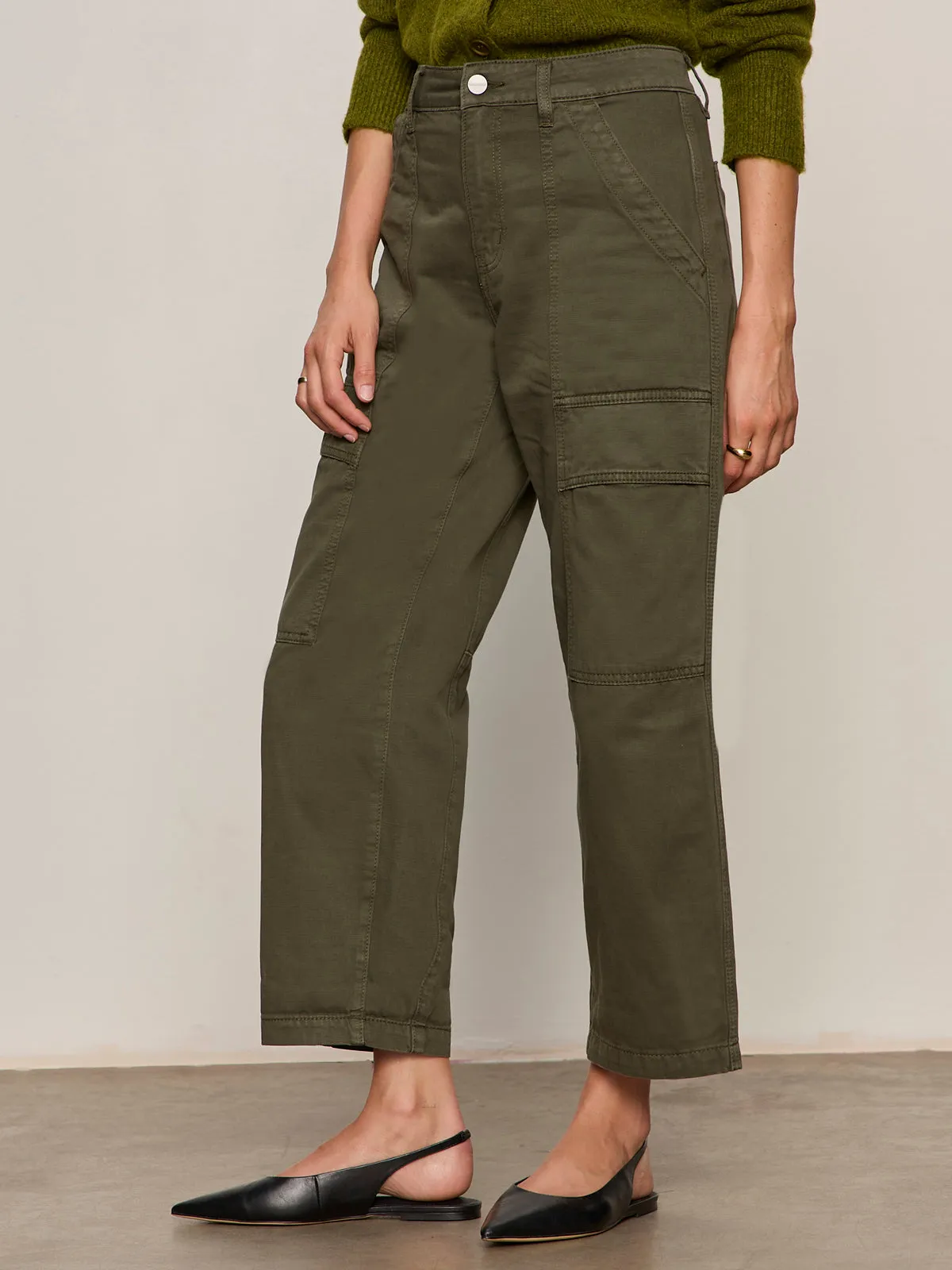 Boyfriend Utility Pant Kalamata Petite Sizing Fashion Layer