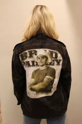 Brad Paisley Acid Wash Camo Jacket Quick Access Slit