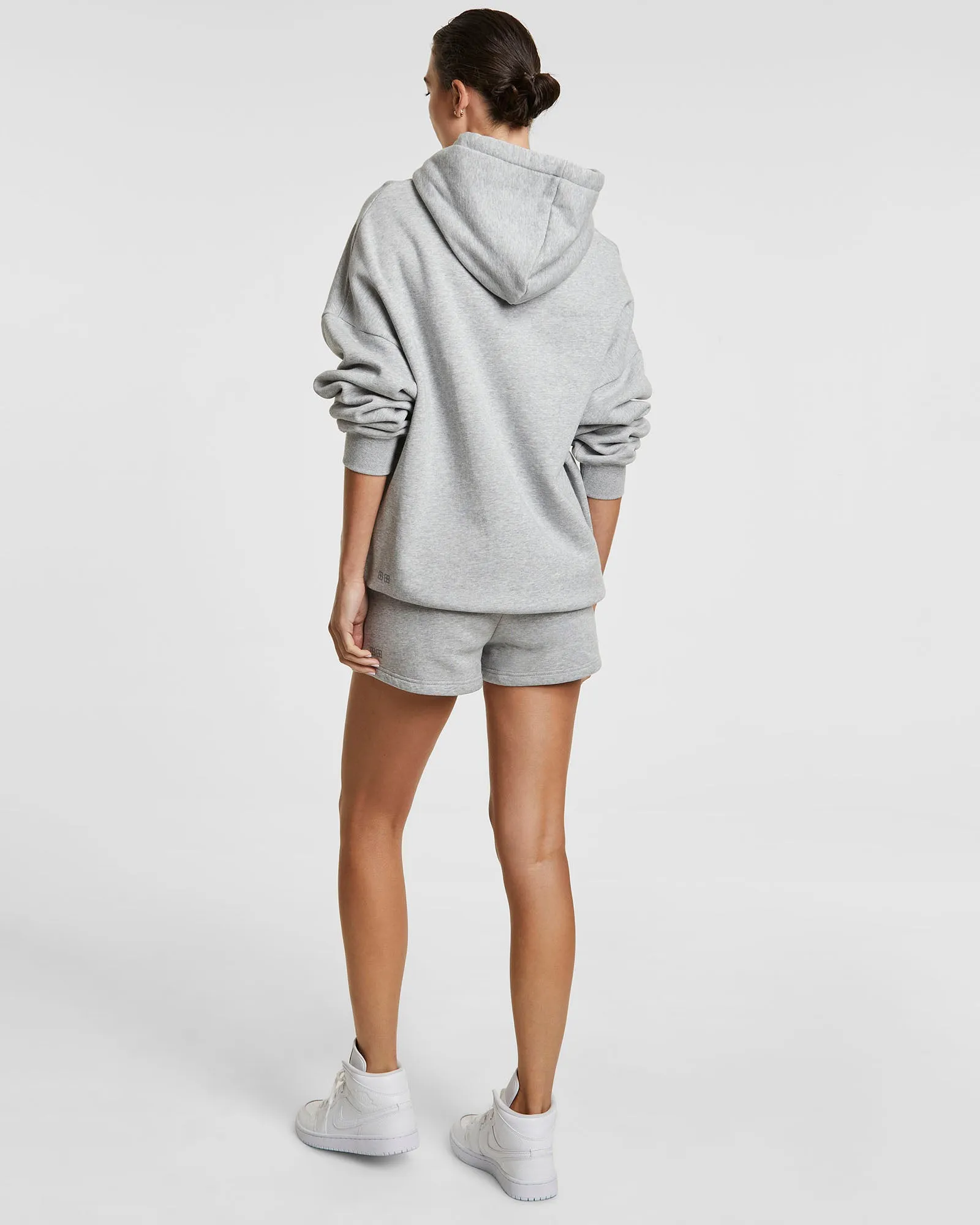 3 X 4 OH G HOODIE GREY MARL Heathered Effect