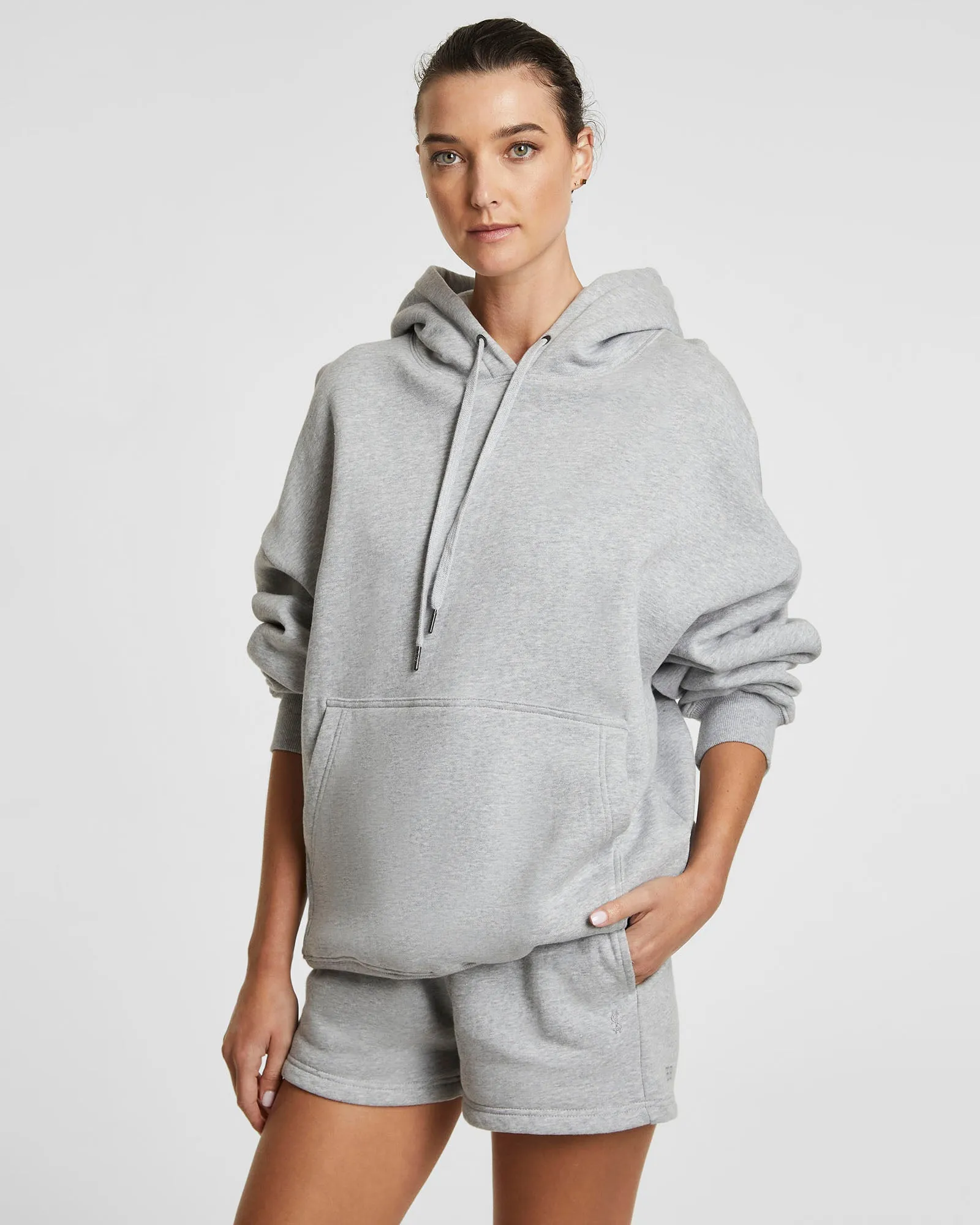 3 X 4 OH G HOODIE GREY MARL Non Restrictive Cut