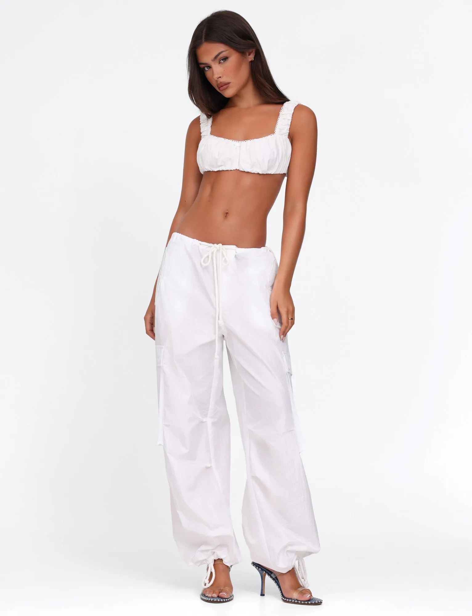 VIOLETTE PANT - WHITE All-Day Wear Sustainable Fabric