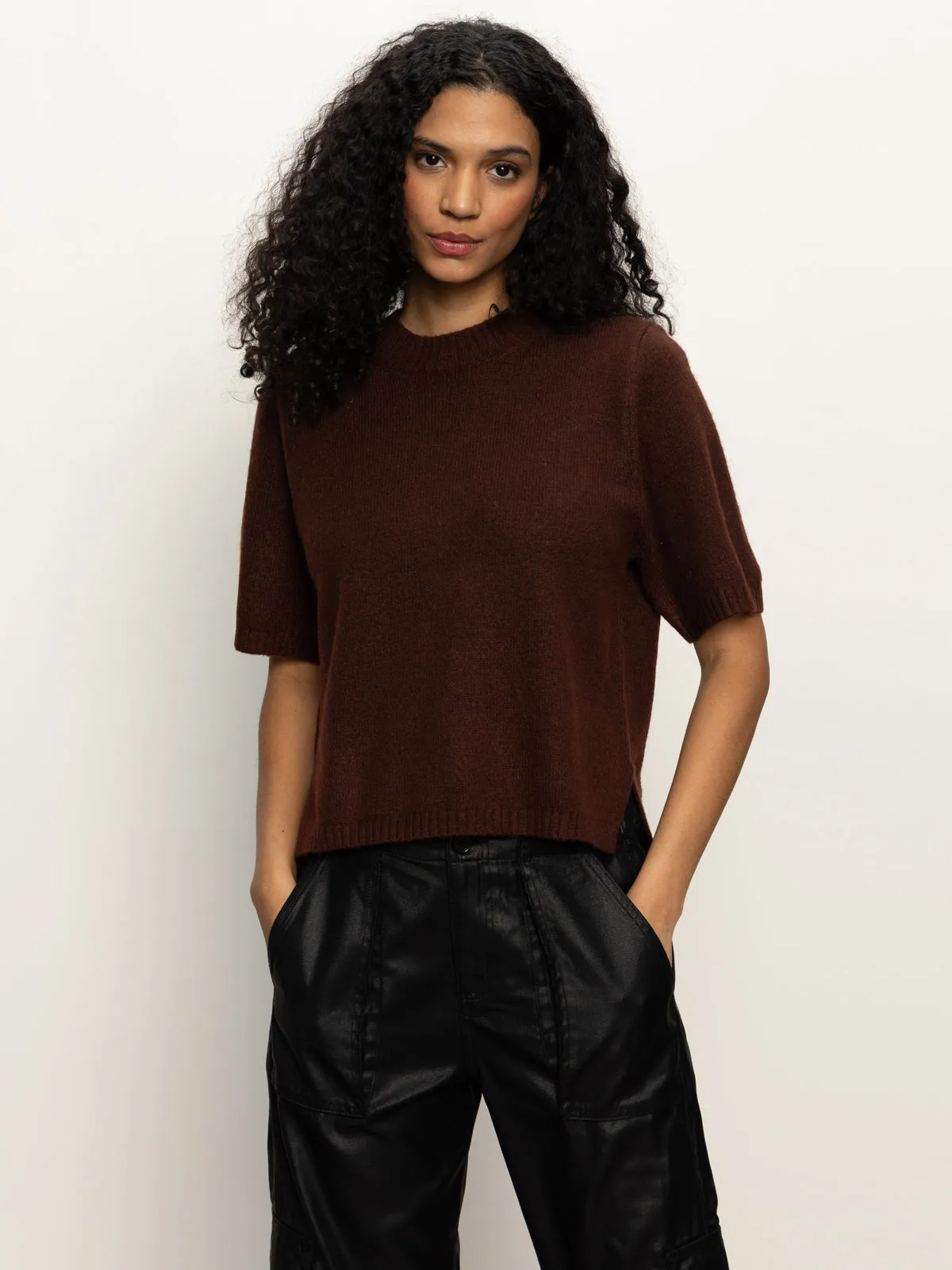 Quick Release Buckles Perfect Sweater Tee Chicory