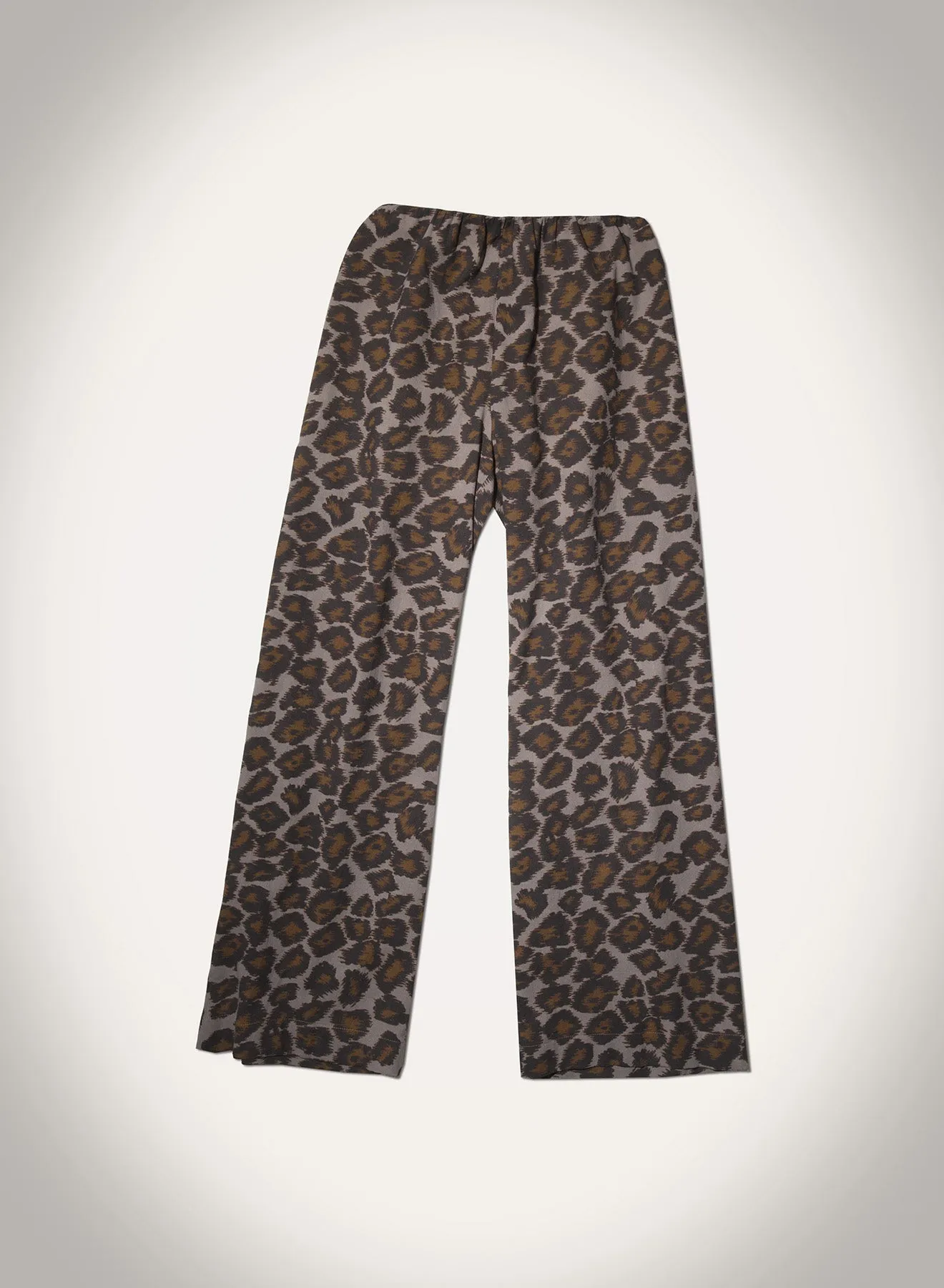 Brenda - Printed Cotton Voile Pants - Crayon Ocelot Casual Wear