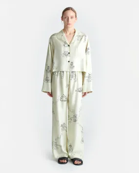 Brenda - Printed Silk Twill Pants - Folktale Comfy Wardrobe Fit For Movement