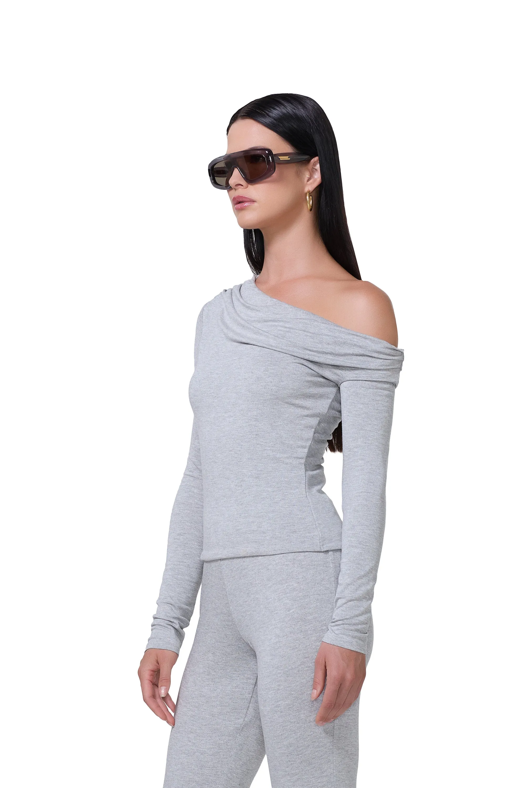 Bria Top - Heather Grey SweatAbsorbent