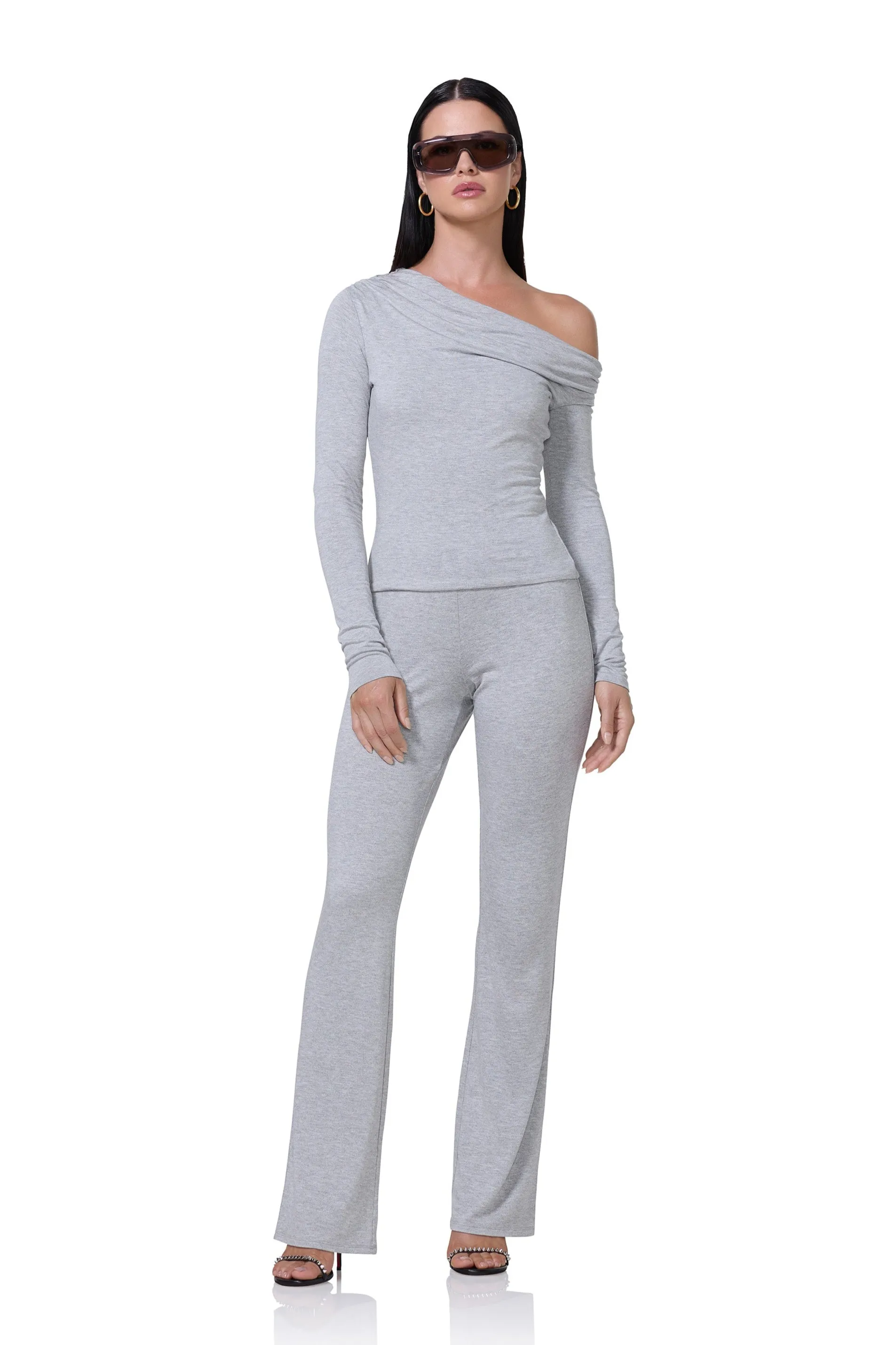 Bria Top - Heather Grey WaterRepellent Finish