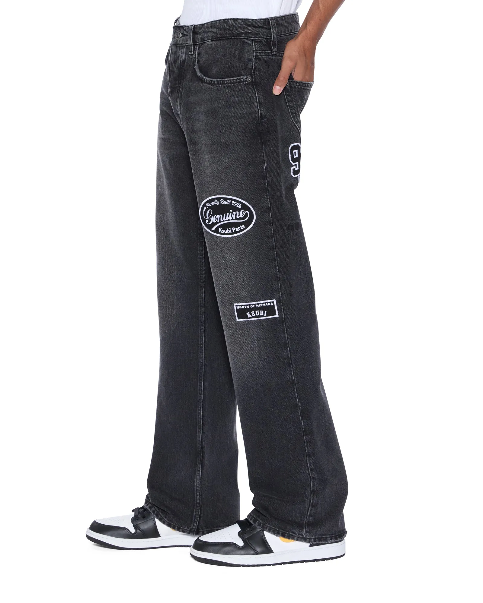 BRONKO ROADHOUSE BLACK PATCHED Always Fits Well Casual Friday Versatile