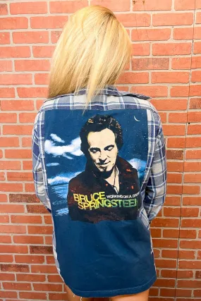 Bruce Springsteen Band Tee Flannel Eco Friendly Dye Process