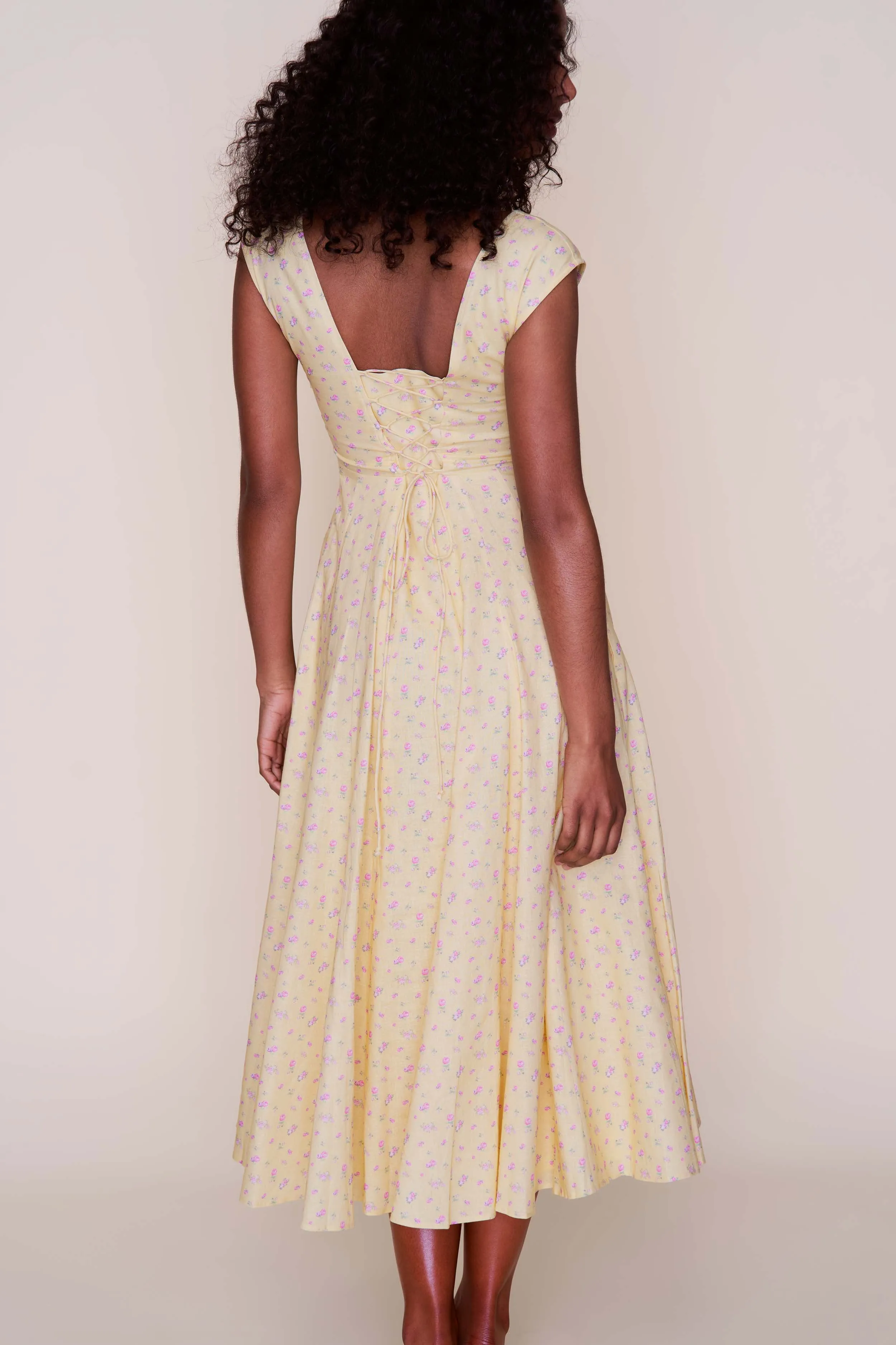 Sheer-Overlay Timeless Edge Leila Dress