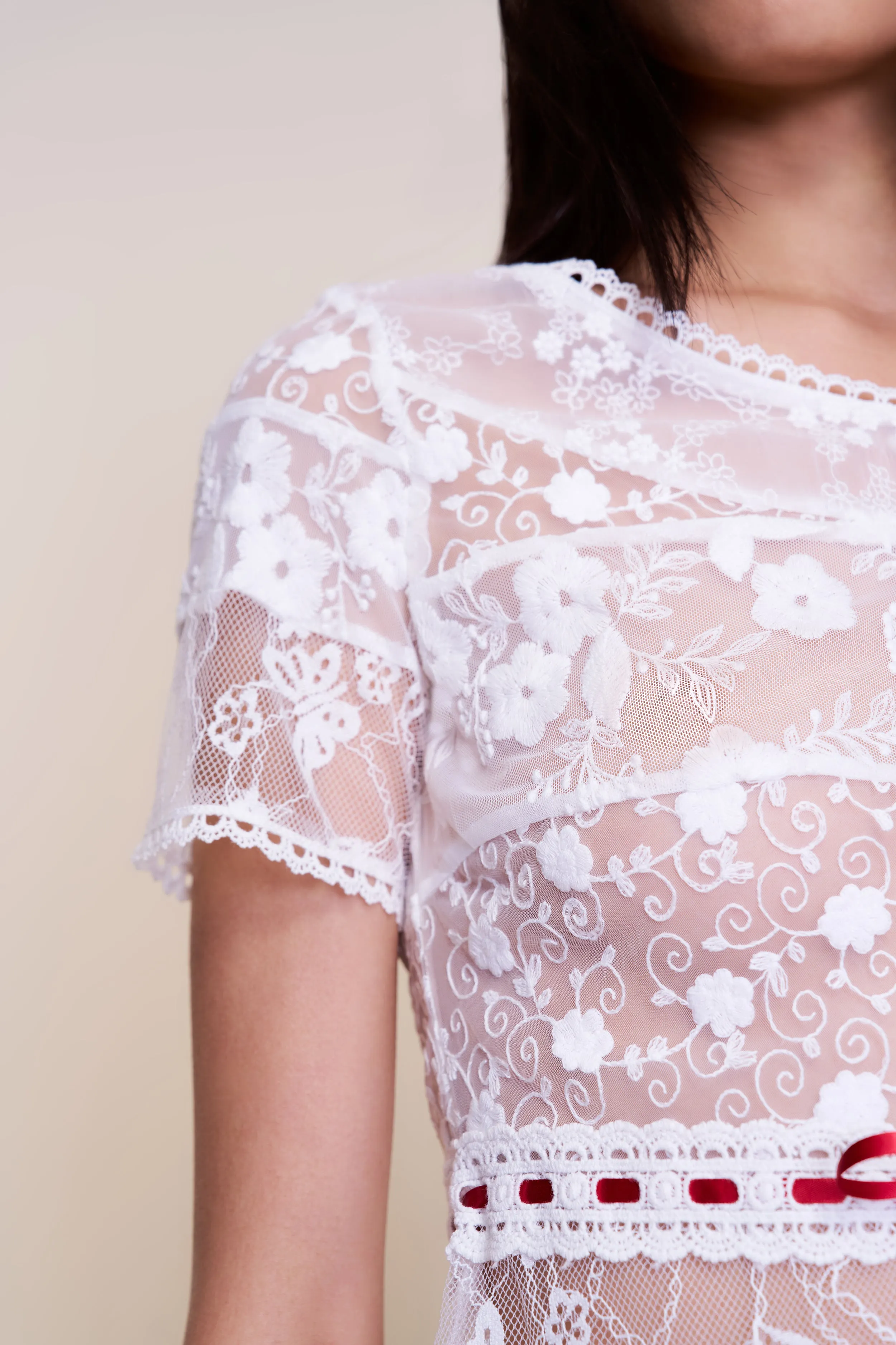 Sustainable Material Blend Friction Reducing Design Calais Blouse