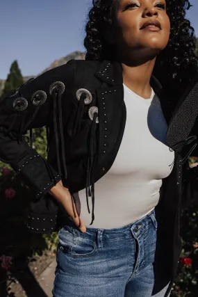 SeamlessConstruction TactileWeave Callie Fringed Western Jacket - FINAL SALE