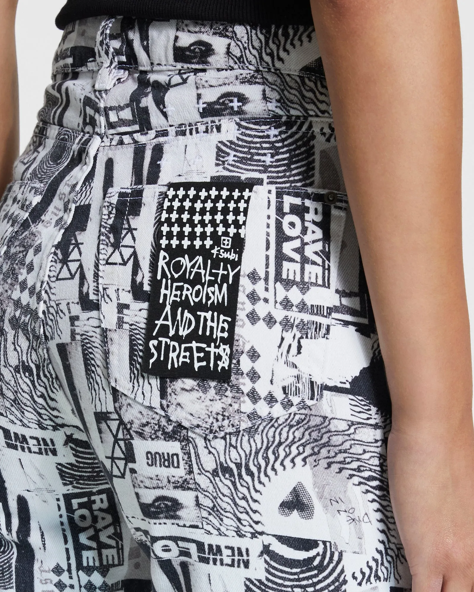 Reinforced Pockets BROOKLYN JEAN PURE LOVE B&W