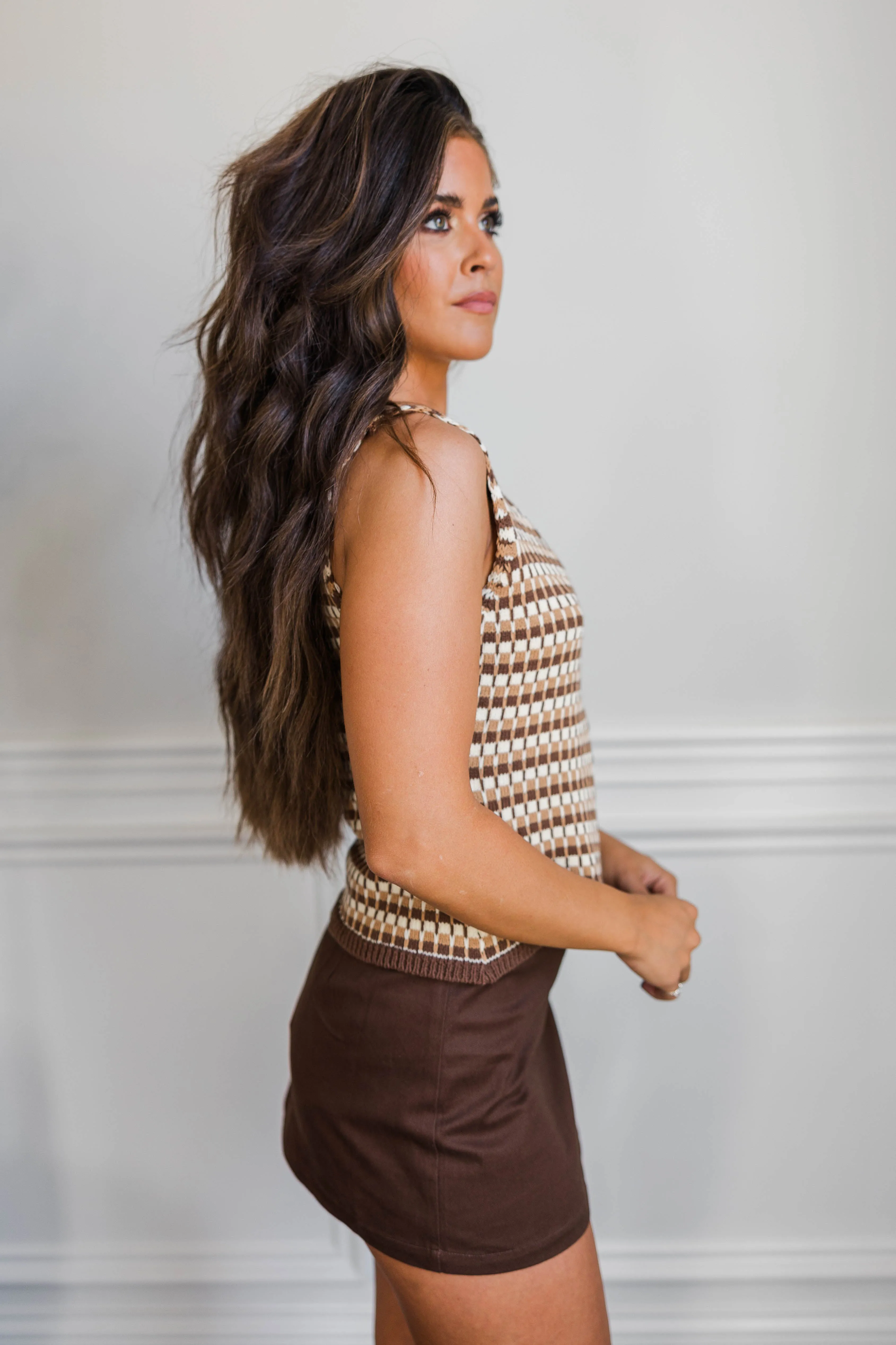 Capri Crochet Sweater Top ReinforcedShoulders Organic Cotton Fiber