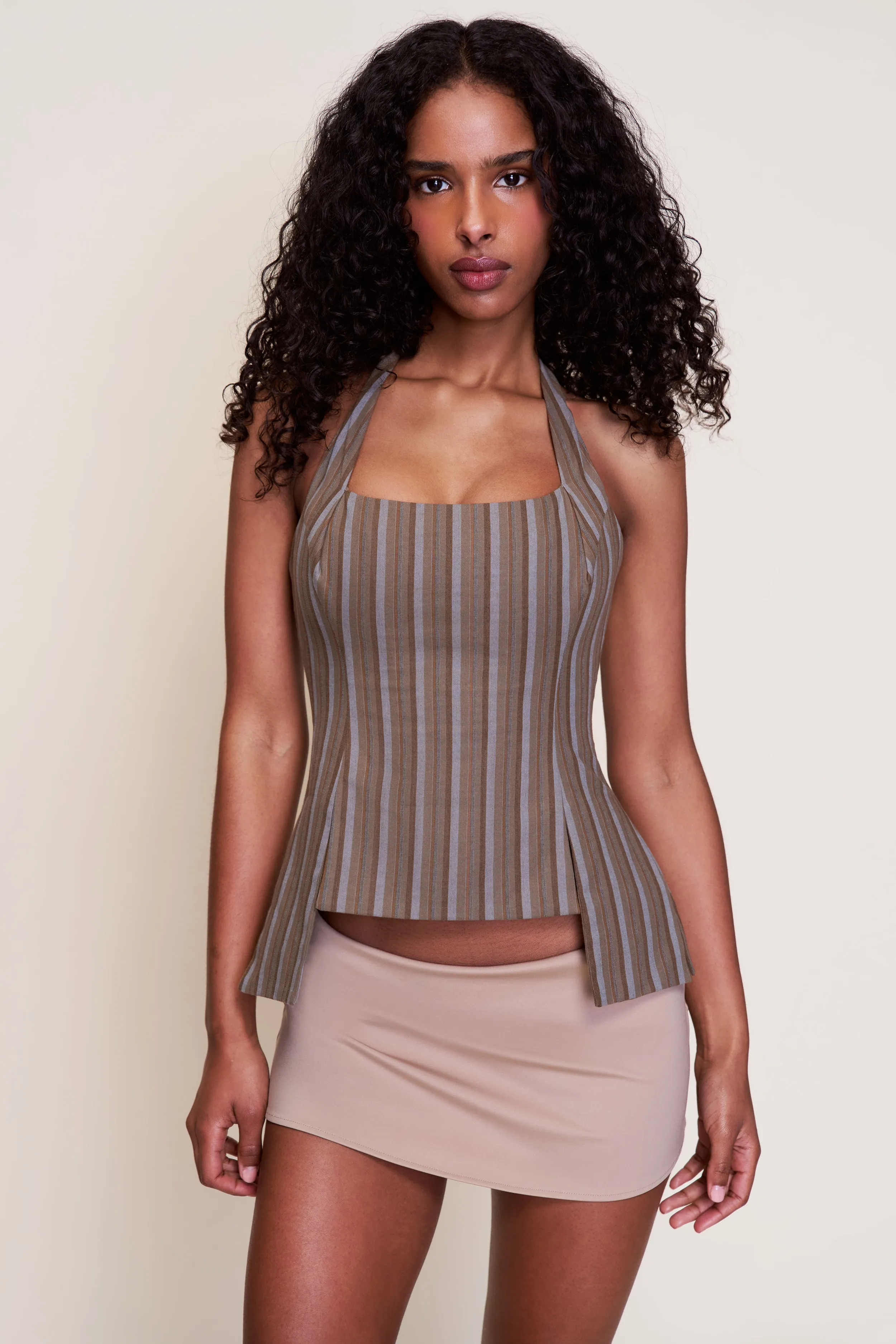 Moisture Wicking Fabric Carine Halter Top