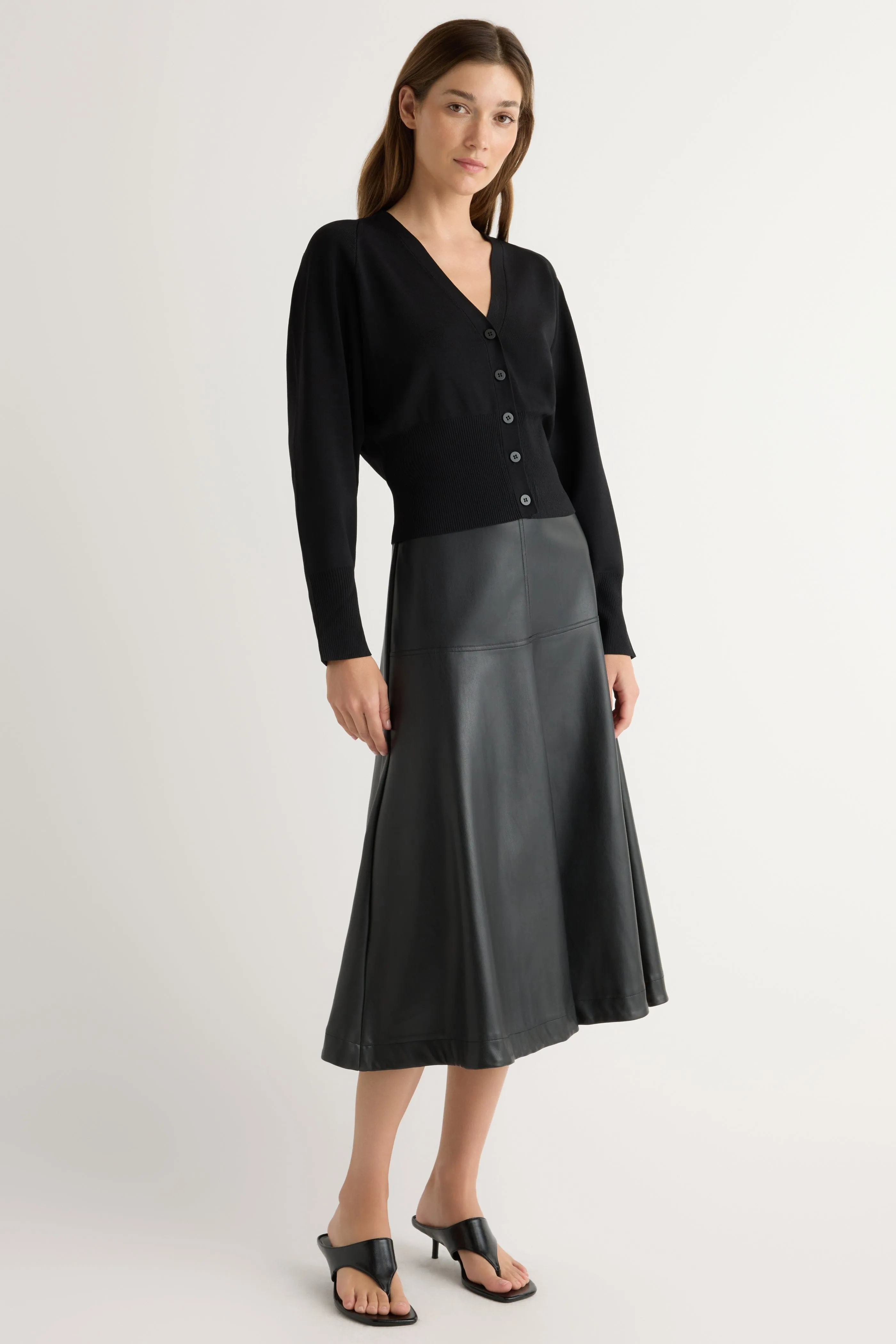 Fashionable Comfort Snug Layers Carson Button-Front Cardigan