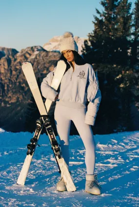 Retro Warm Half-Zip Polo Sweatshirt Mesh Lined Back