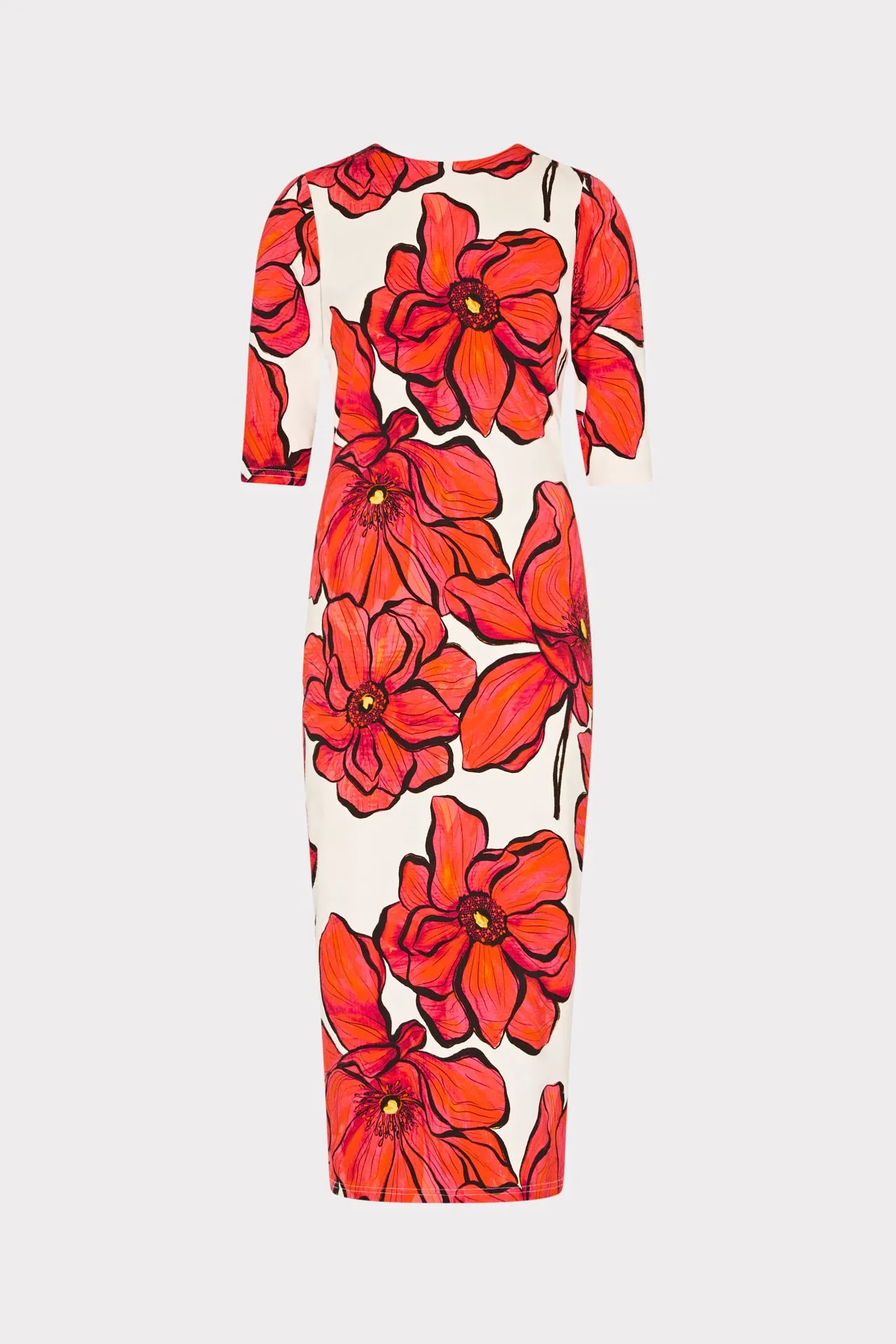 Comfy Fit Windflower Jersey Midi Dress