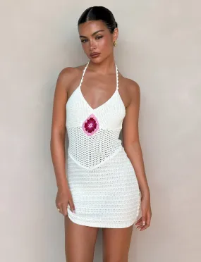 French Vibe TENZIN MINI DRESS - CREAM