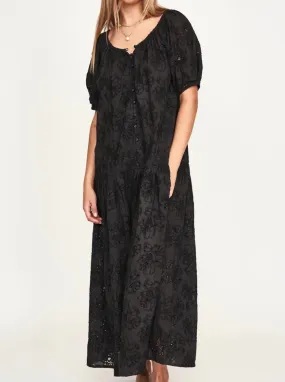 Mirth Capri Dress In Black Eyelet Simple Spirit Daily Form