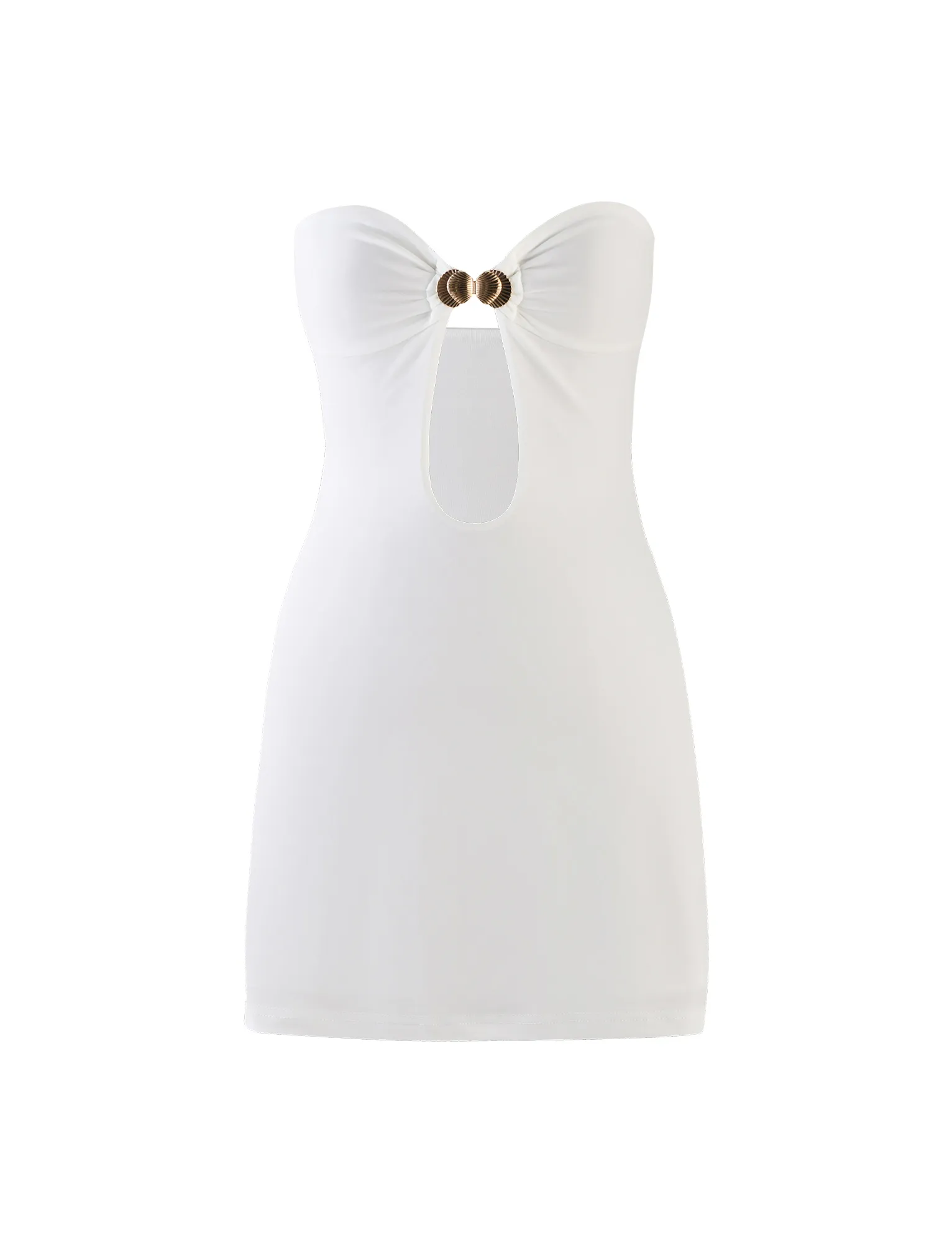 CECILY MINI DRESS - WHITE Trendy Everyday Timeless Appeal