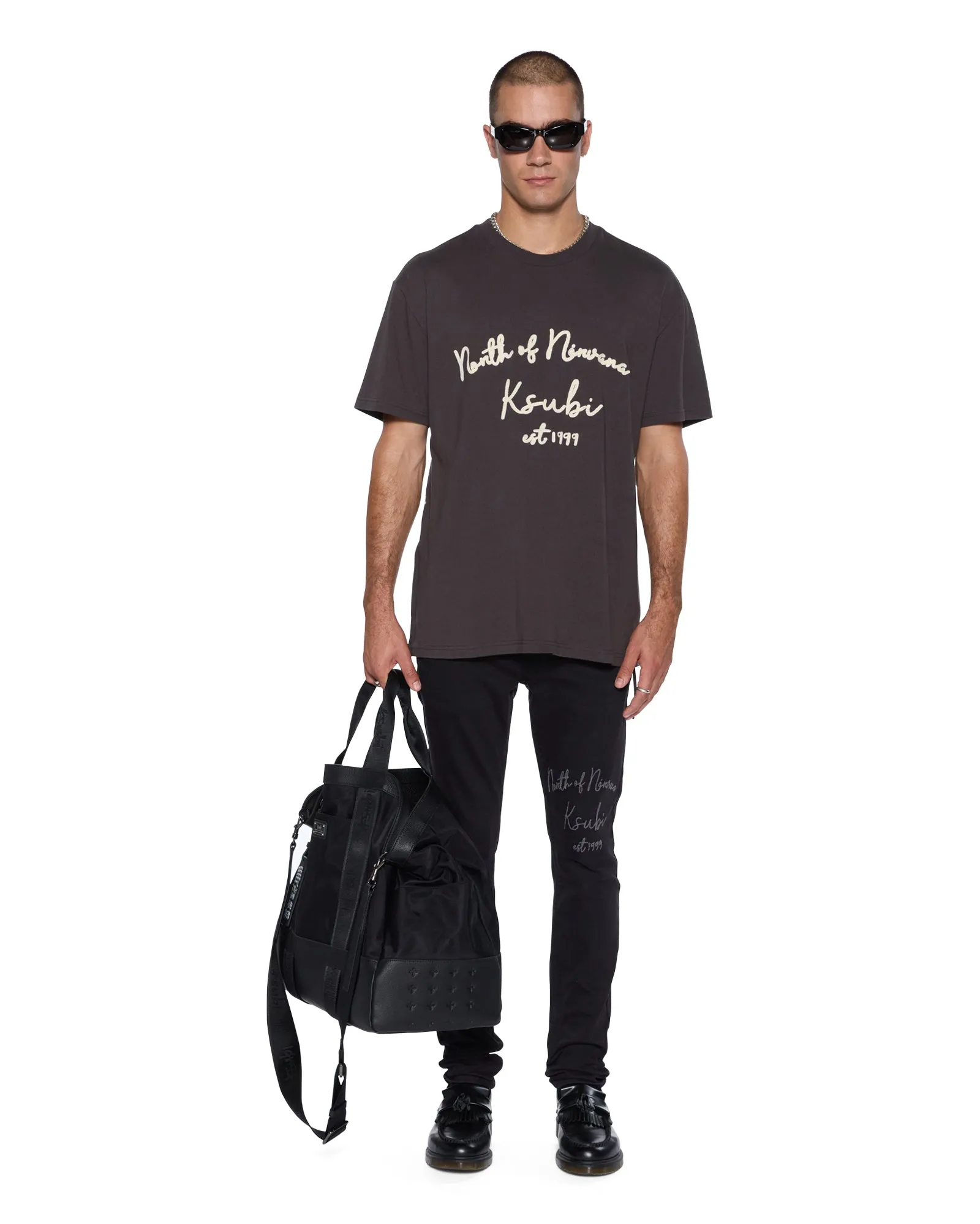Versatile Comfort Wear SALUD BIGGIE SS TEE FADED BLACK