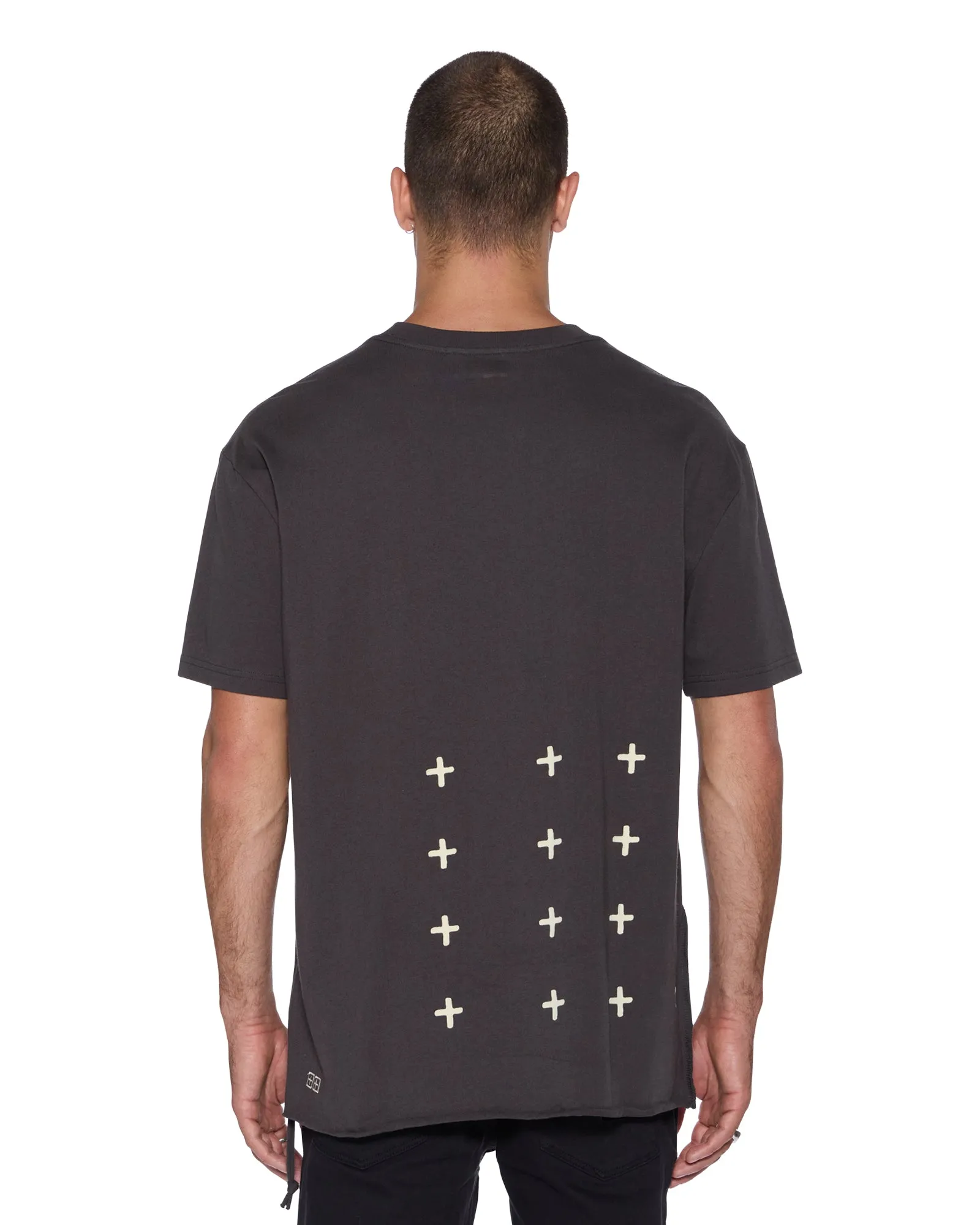 SALUD BIGGIE SS TEE FADED BLACK Biodegradable Options Ethically Sourced Materials