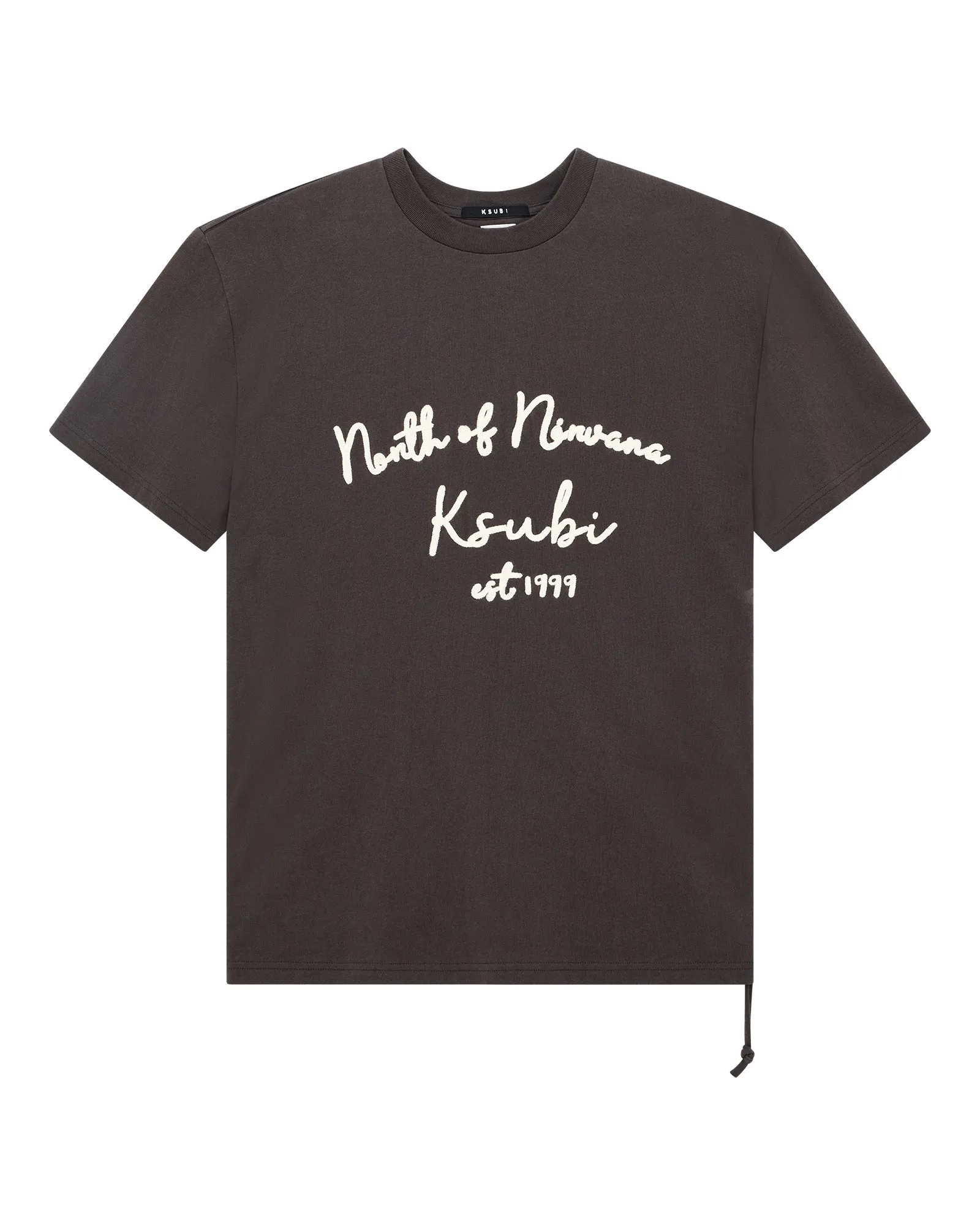 SALUD BIGGIE SS TEE FADED BLACK Soft Feel Breathable knit