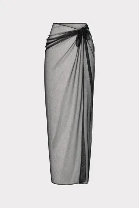 E-Commerce Coastal Fun Metallic Mesh Sarong