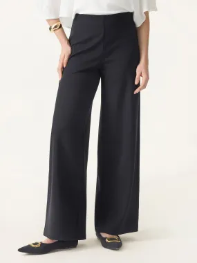 Classic Comfort Dressy look Tummy-Smooth Wide Leg Pull-on Pants with Pockets