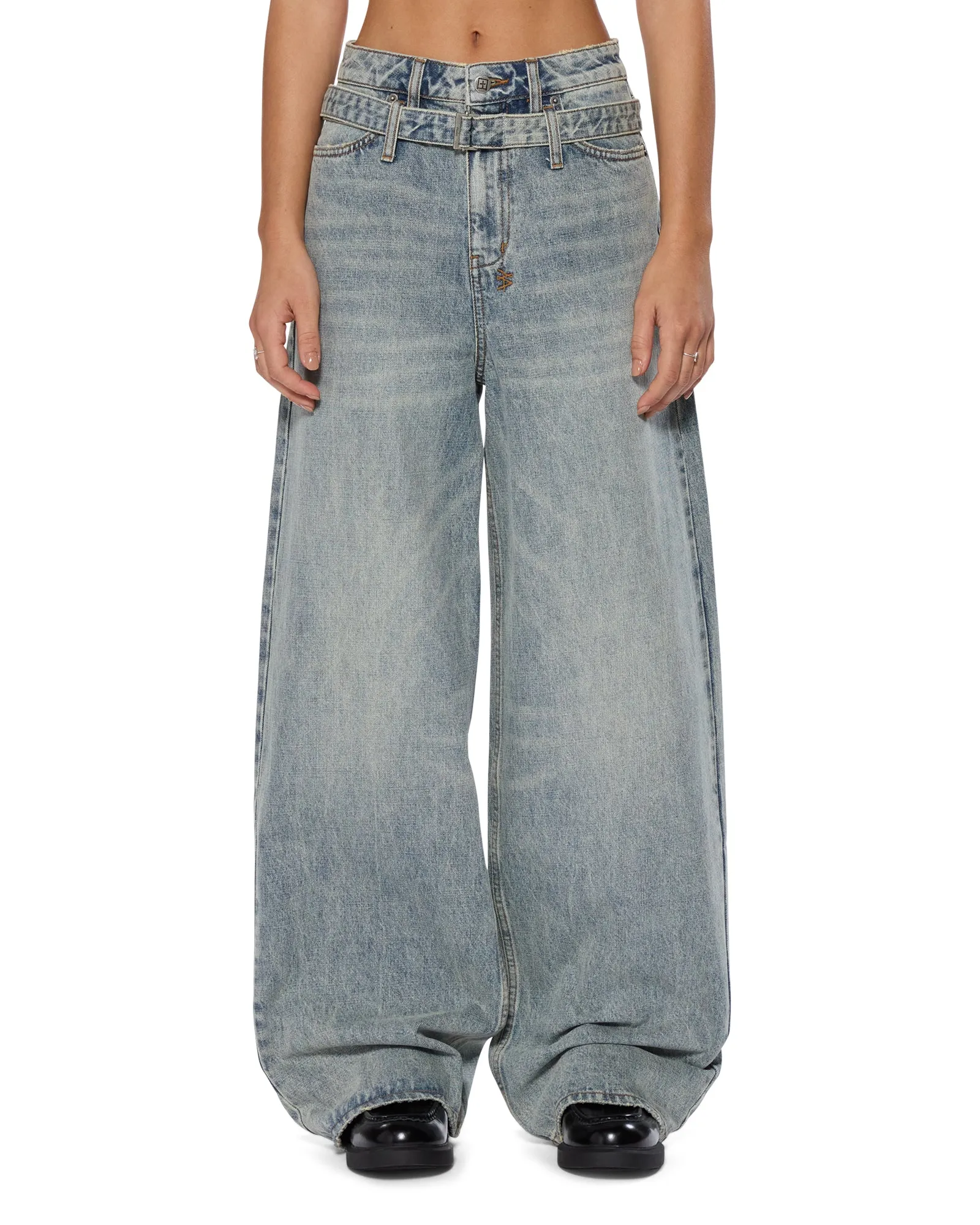 Universal Style Curved Seam Construction BAGGY JEAN ECHOES