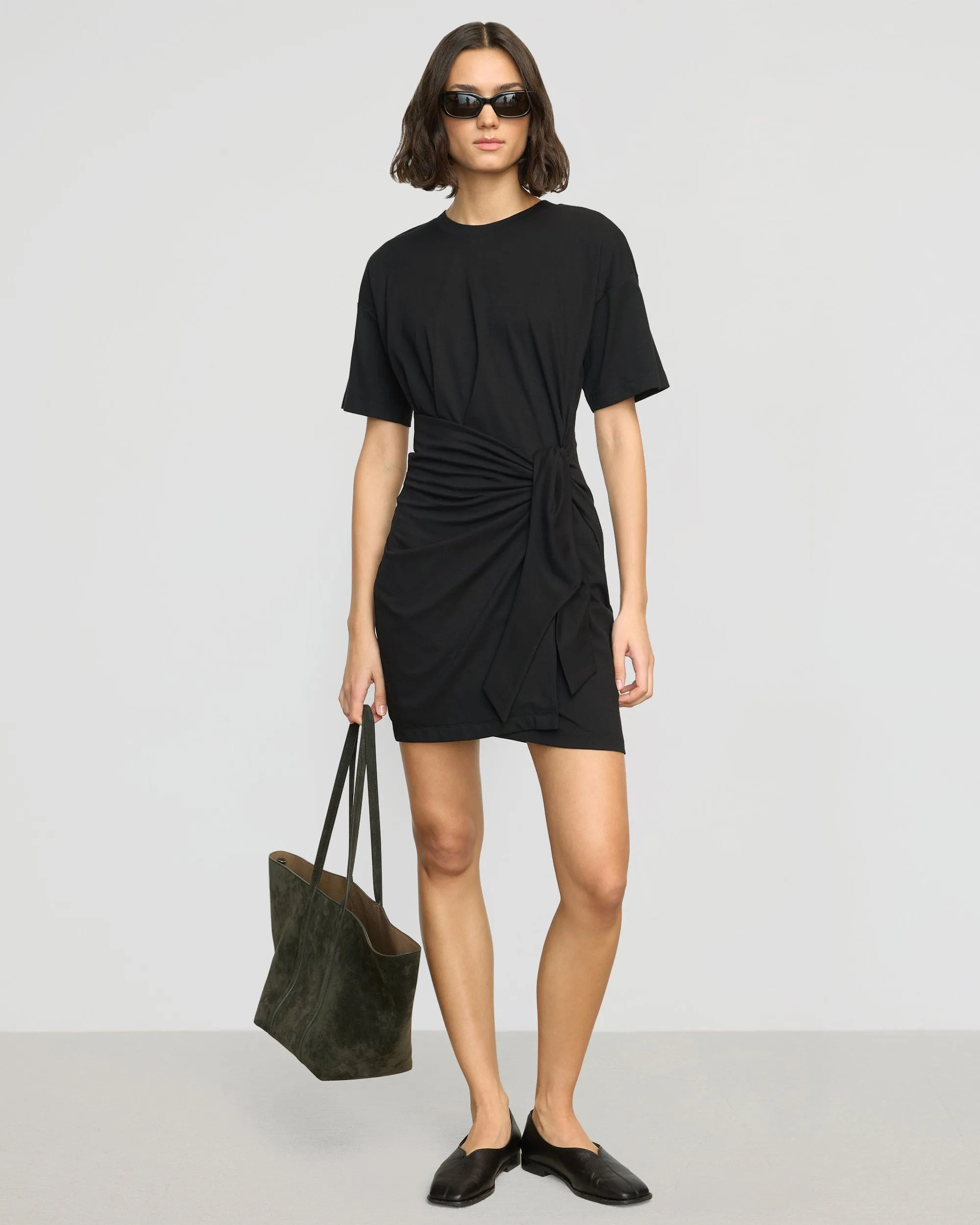Chic Fit Wear Fallon Organic Cotton T-Shirt Wrap Dress
