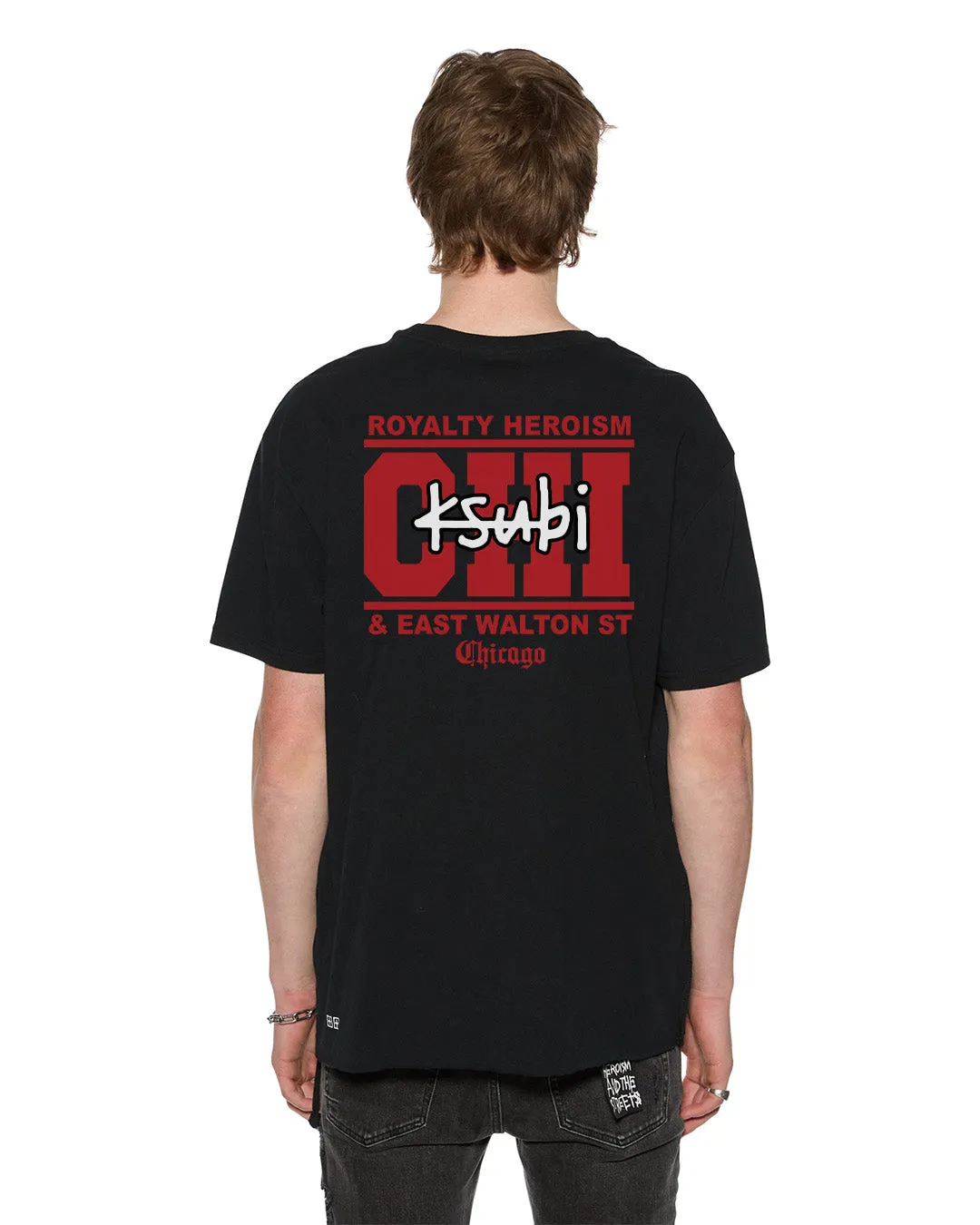 CHICAGO AND THE STREETS SS BIGGIE TEE BLACK Effortless Comfort Wear