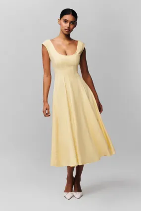 Mesh-Detail garden party Leila Dress