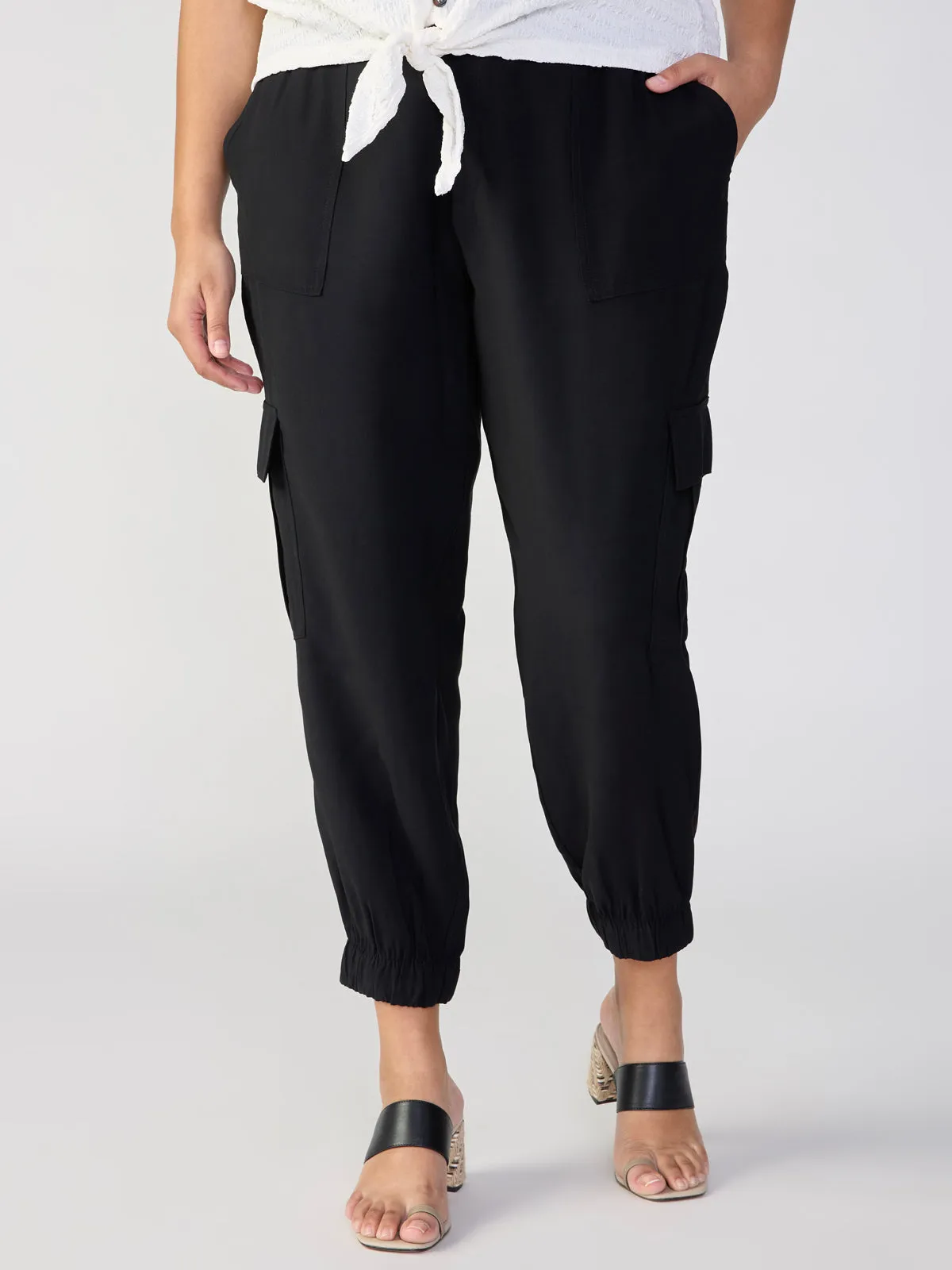 Dawn Swim The Harmony Semi High Rise Pant Black Extended Sizing