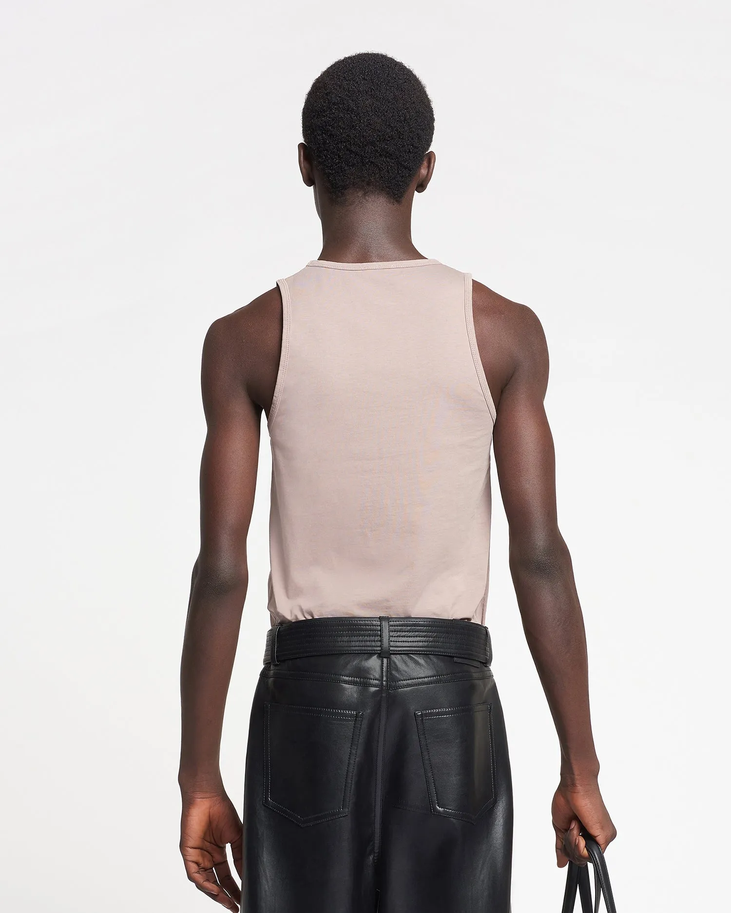 ThermalLining LoopwheelFabric Aziz - Organically Grown Cotton Tank Top - Nut