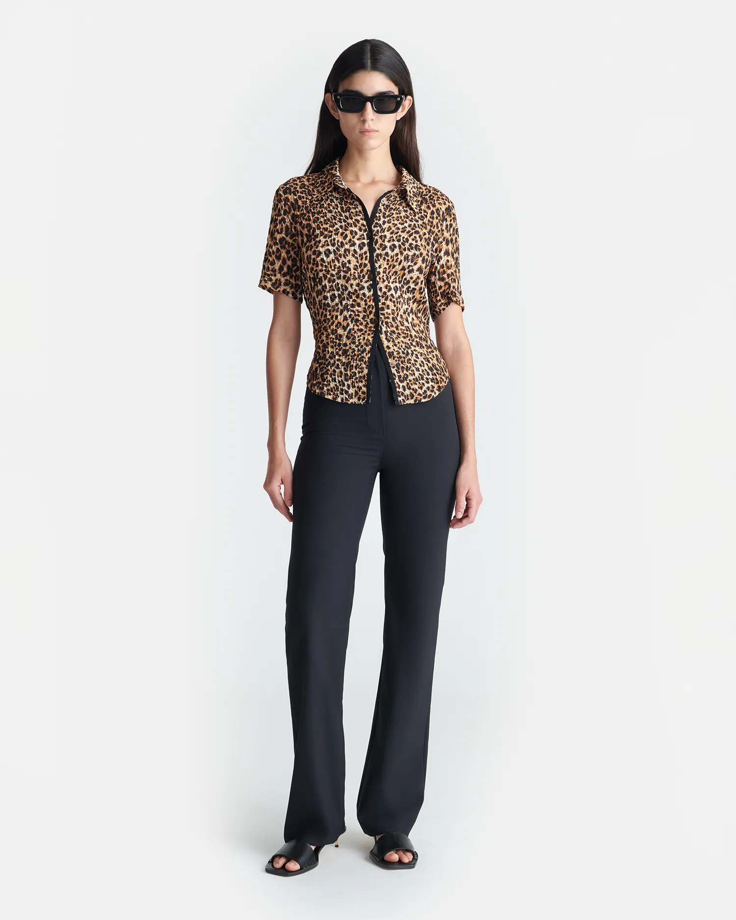 Overlock Edging MinimalistDesign Clare - Printed Shirt - Ocelot