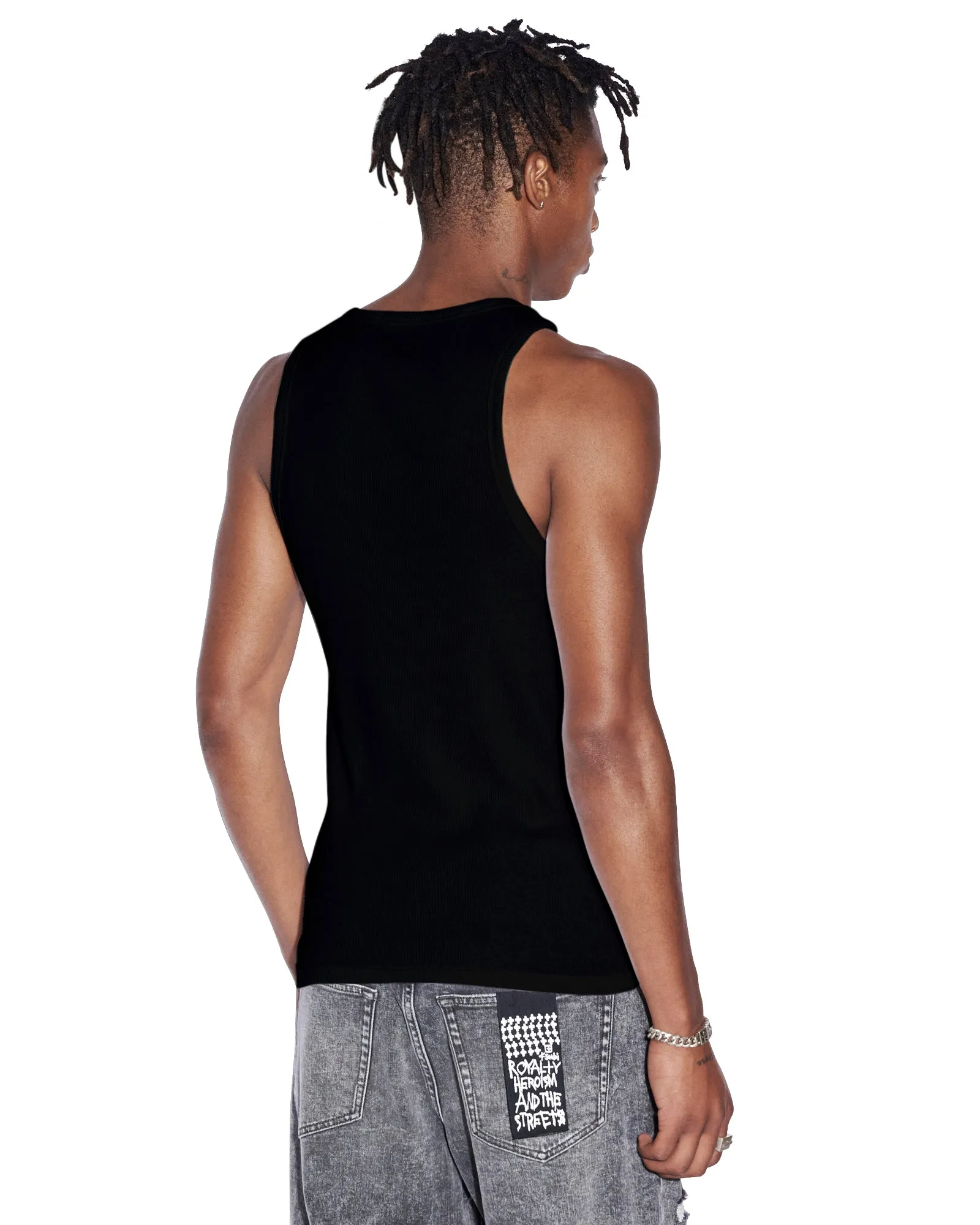 DEBUT SINGLET BLACK Sporty Style