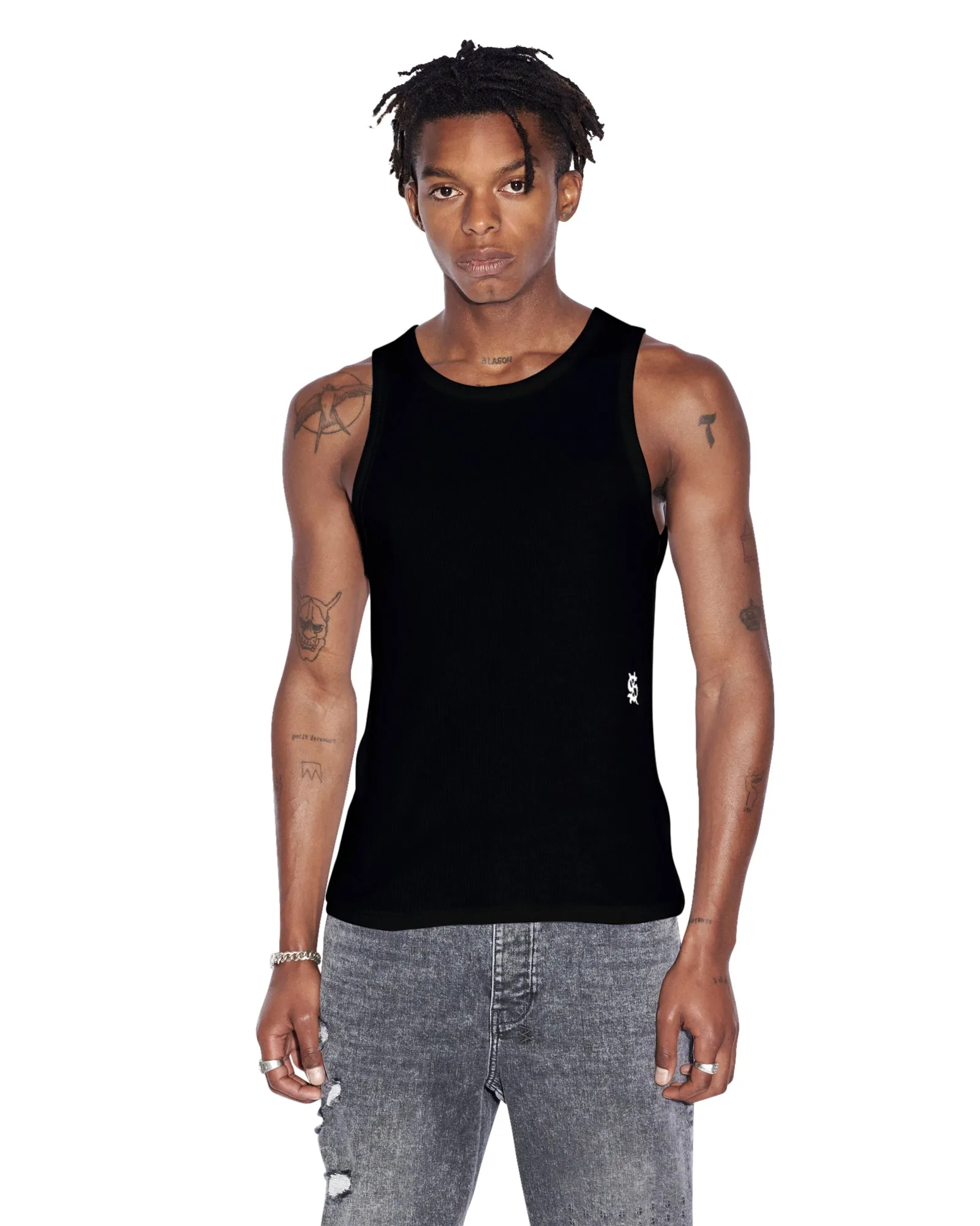 DEBUT SINGLET BLACK Trendy Vibes Wear